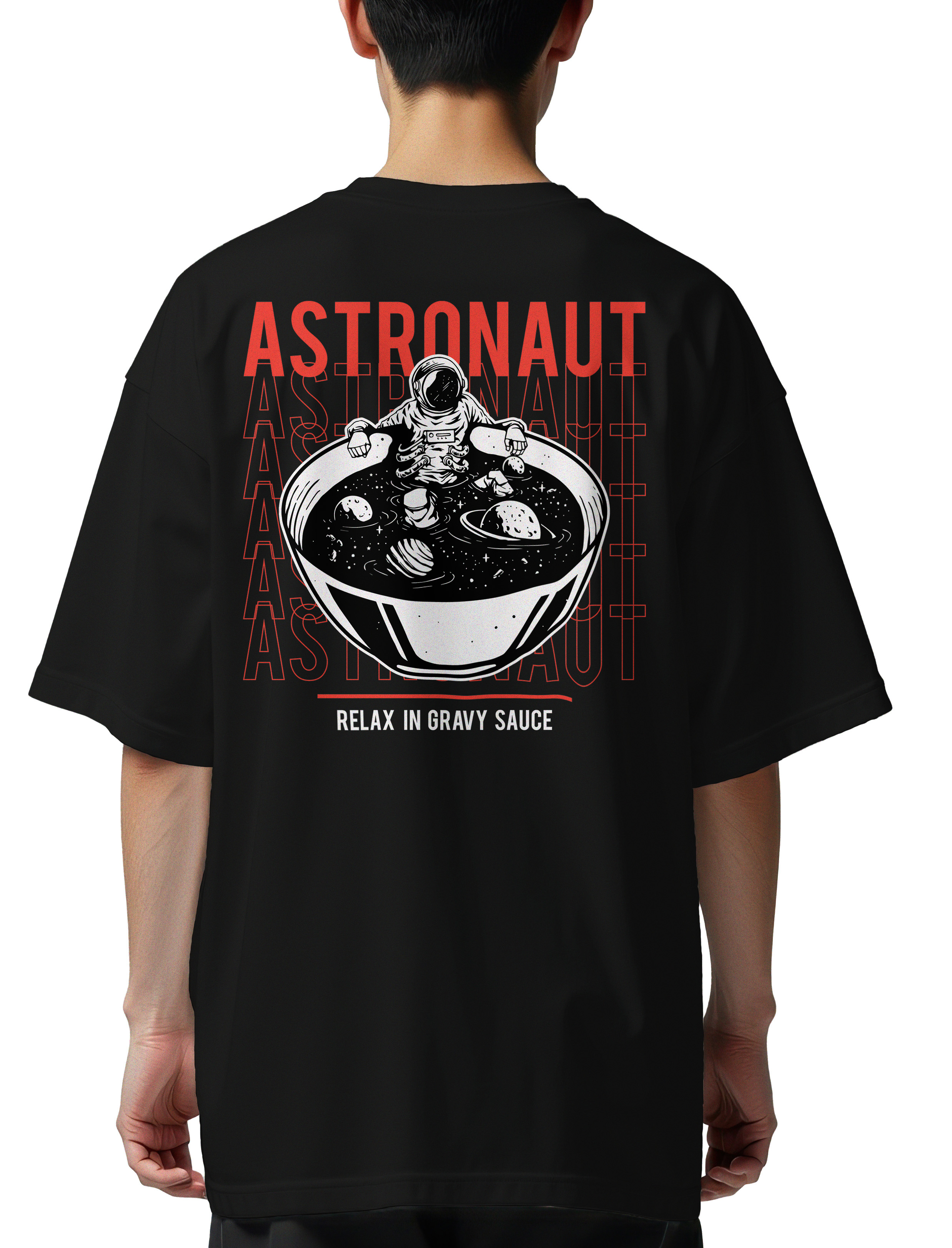 Oversized T-Shirt Relax Pop Culture Black