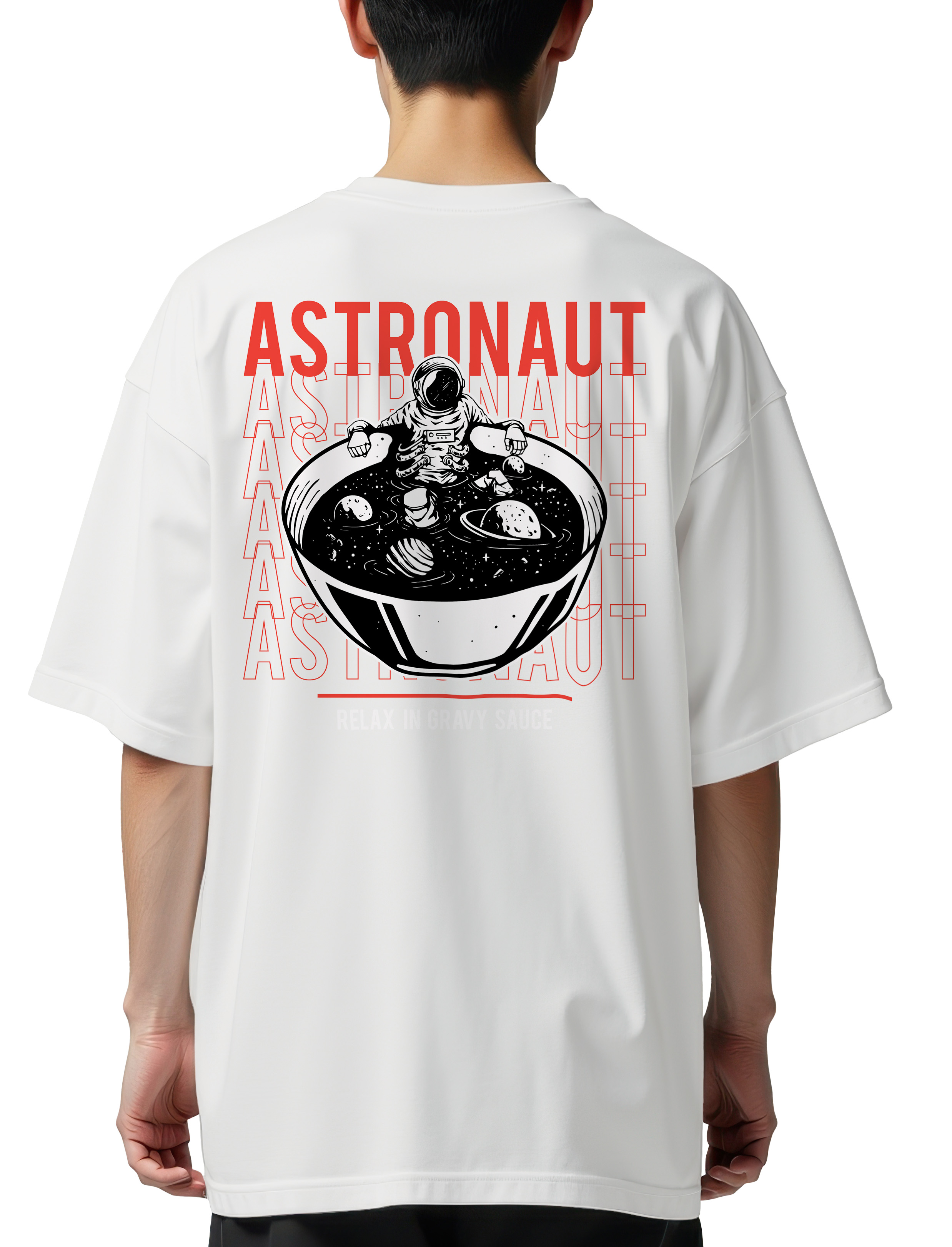 Oversized T-Shirt Relax Pop Culture White