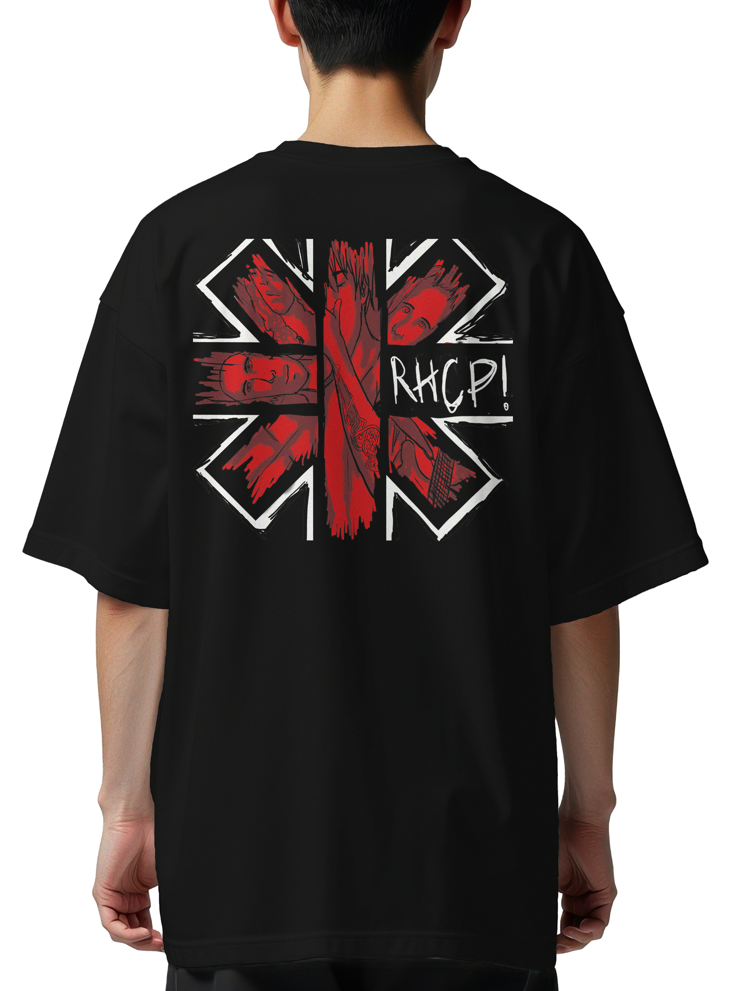 Oversized T-Shirt Rhcp Rock Avenue Black