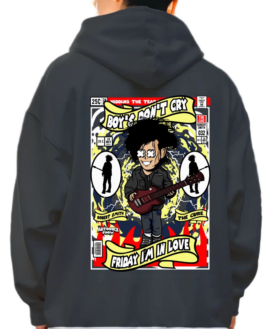 Hoodie Robert Smith The Cure Pop Culture Black