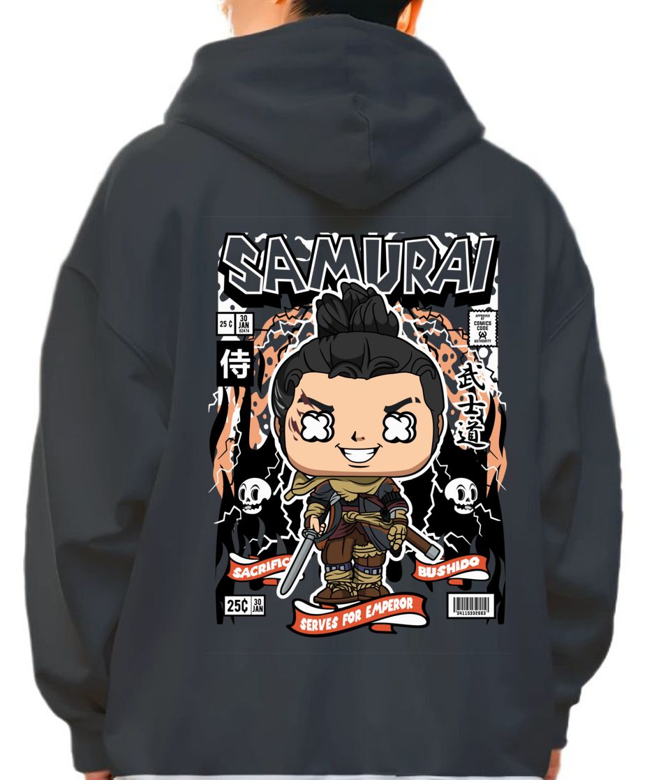 Hoodie Samurai Pop Culture Black