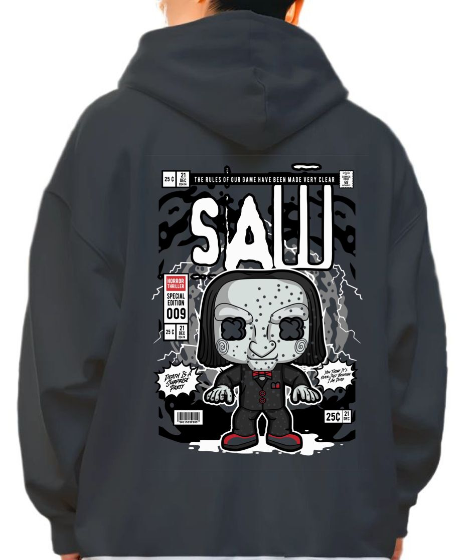 Hoodie Saw Billy Pop Culture Black