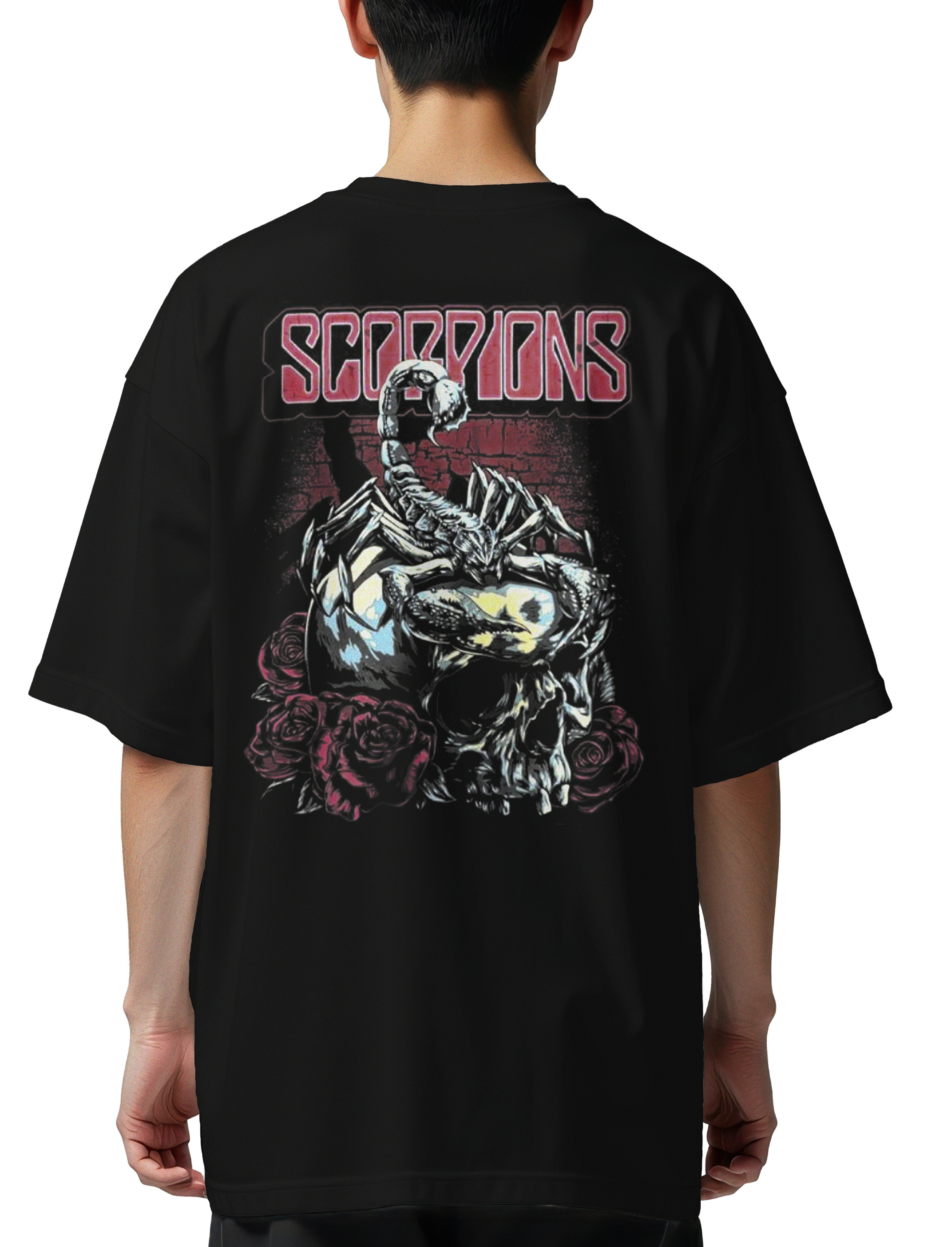 Oversized T-Shirt Scorpions 2 Rock Avenue Black