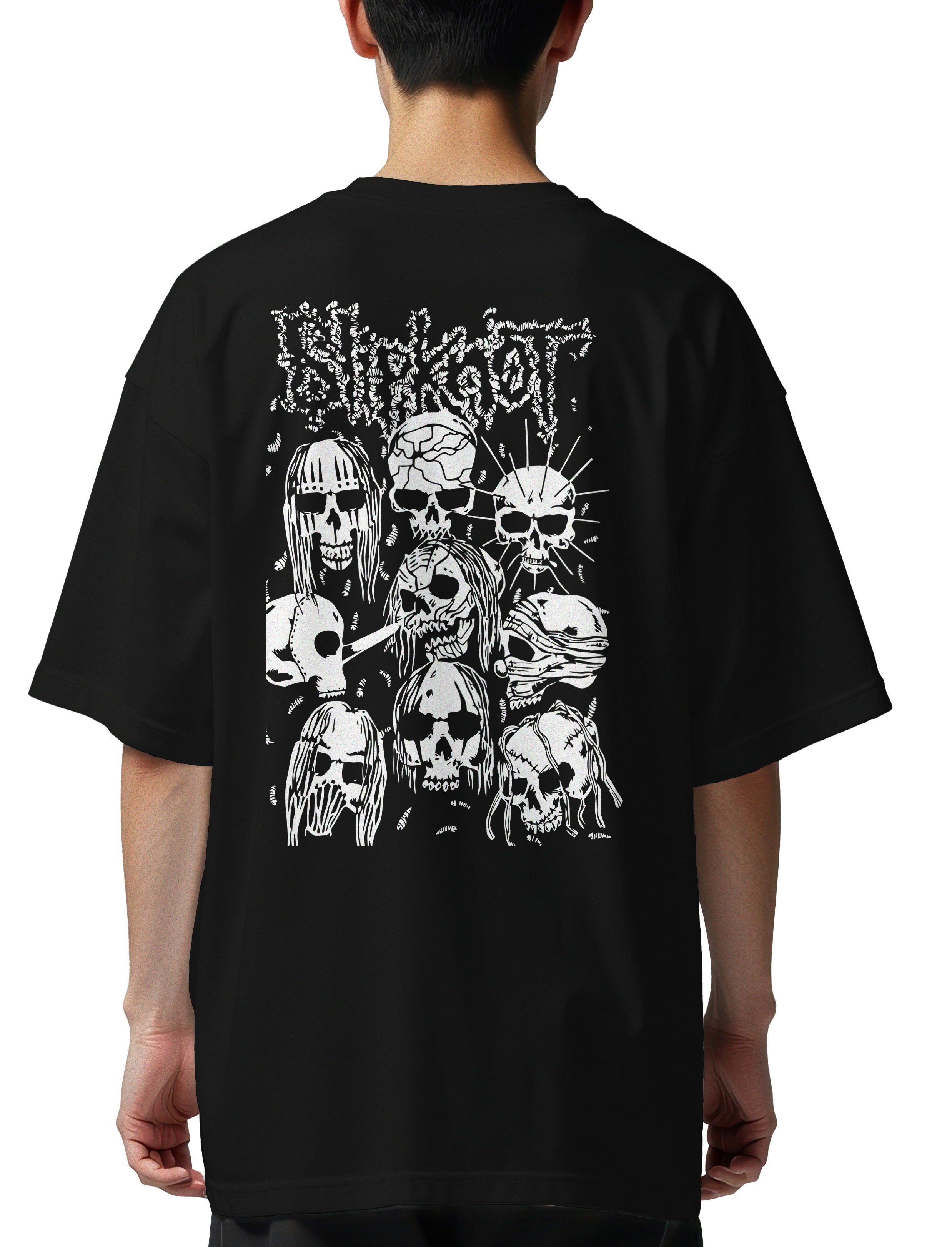Oversized T-Shirt Slipknot Art Design2 Rock Avenue Black
