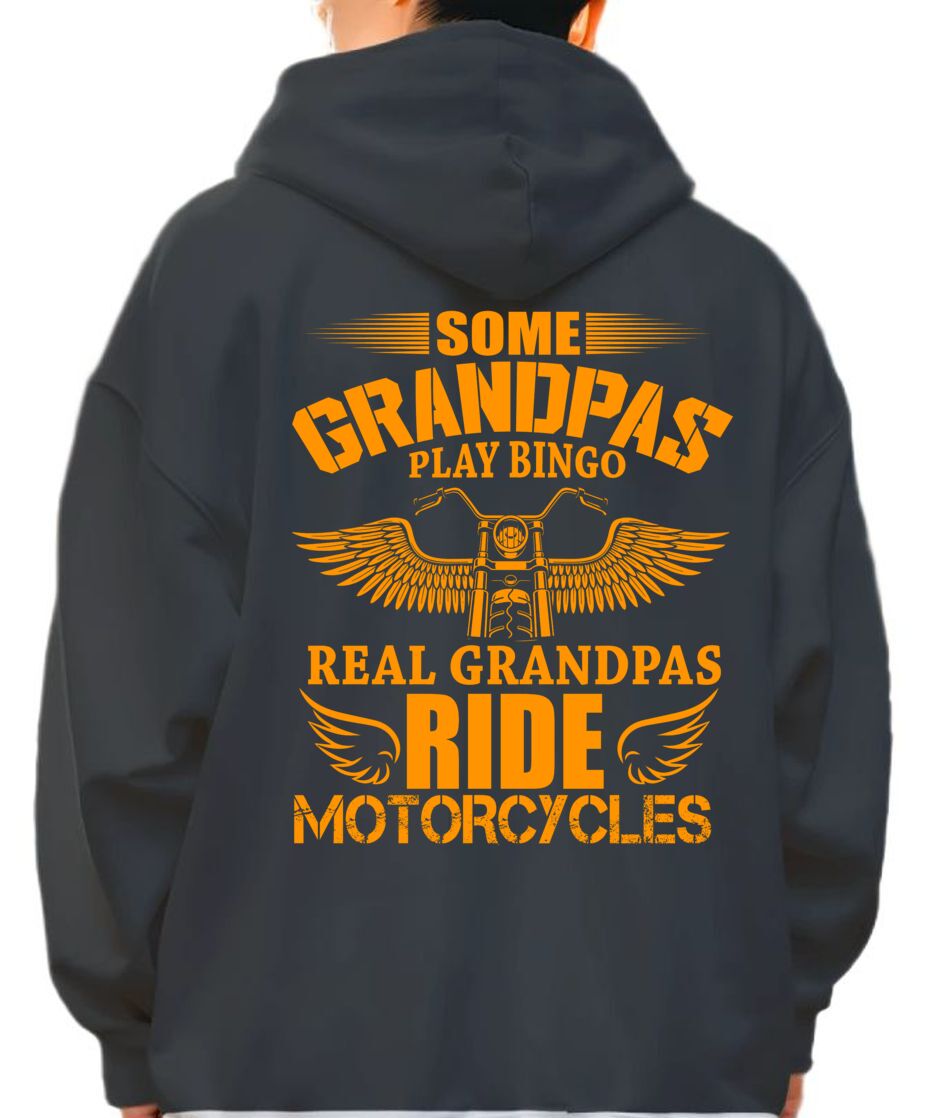 Hoodie Some grandpas play bingo Pop Culture Black