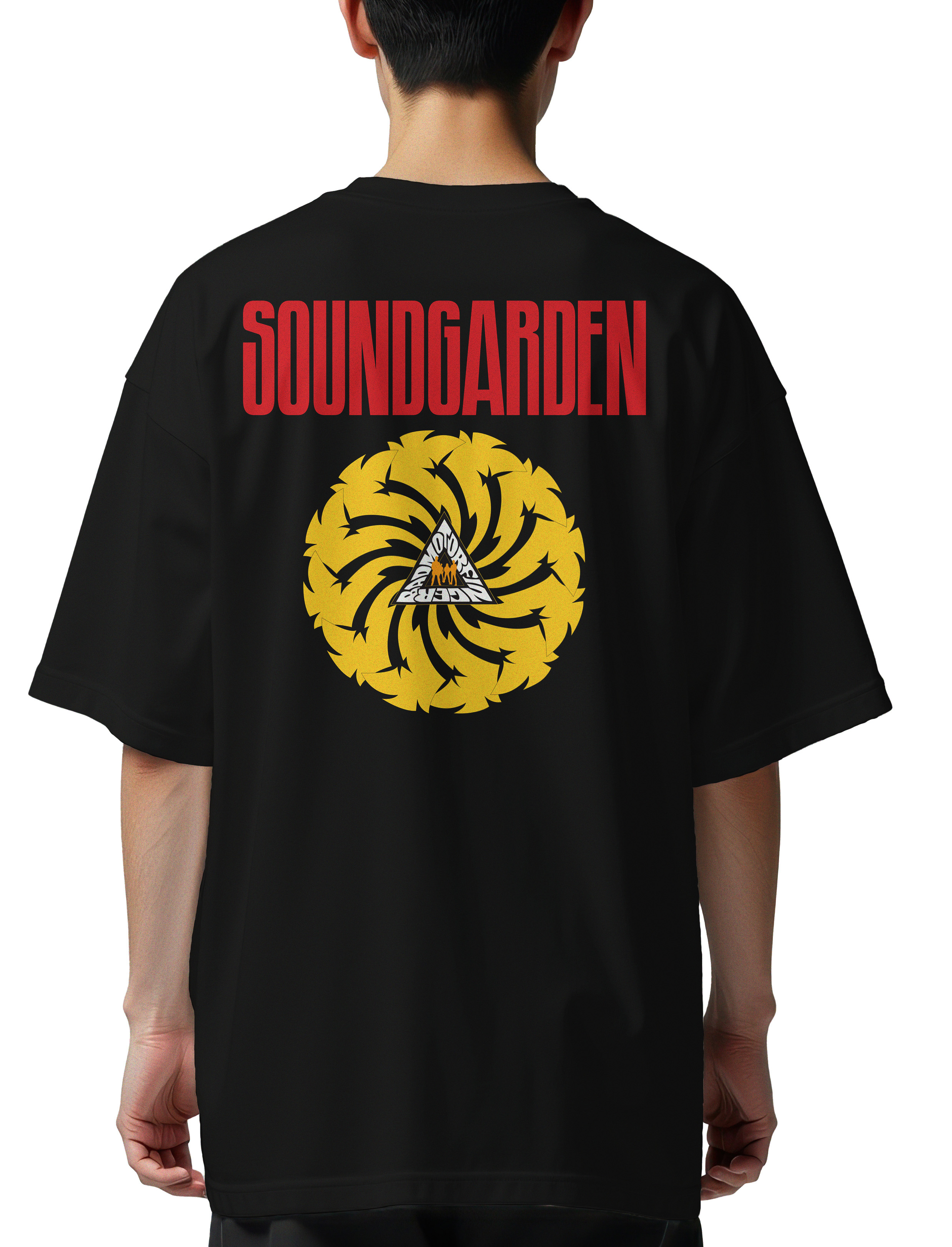 Oversized T-Shirt Soundgarden Bad Motor Finger Rock Avenue Black