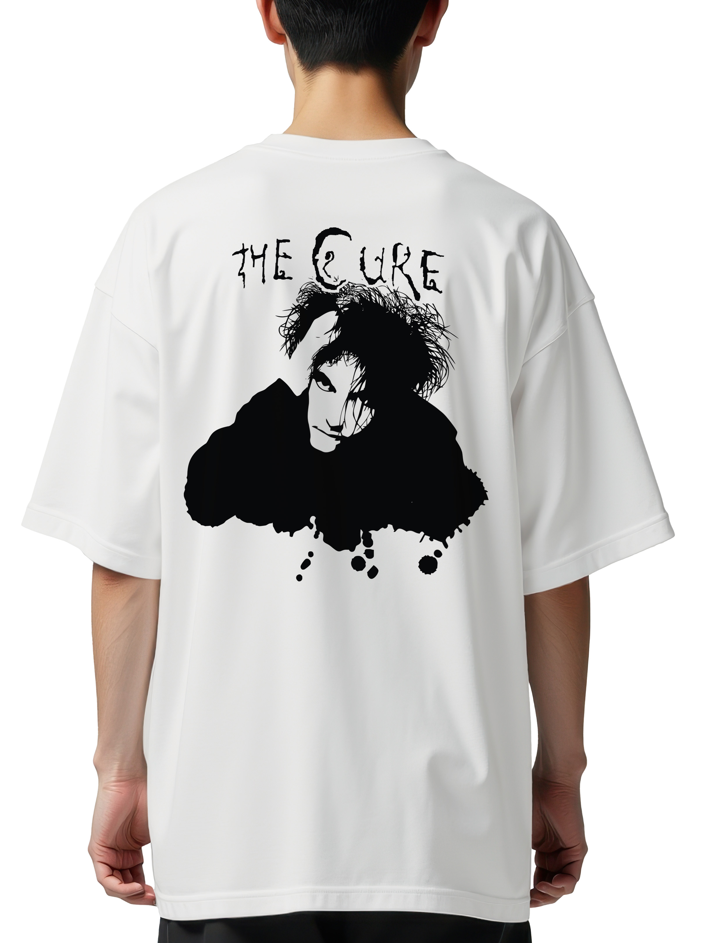 Oversized T-Shirt The Cure Robert Smith Rock Avenue White
