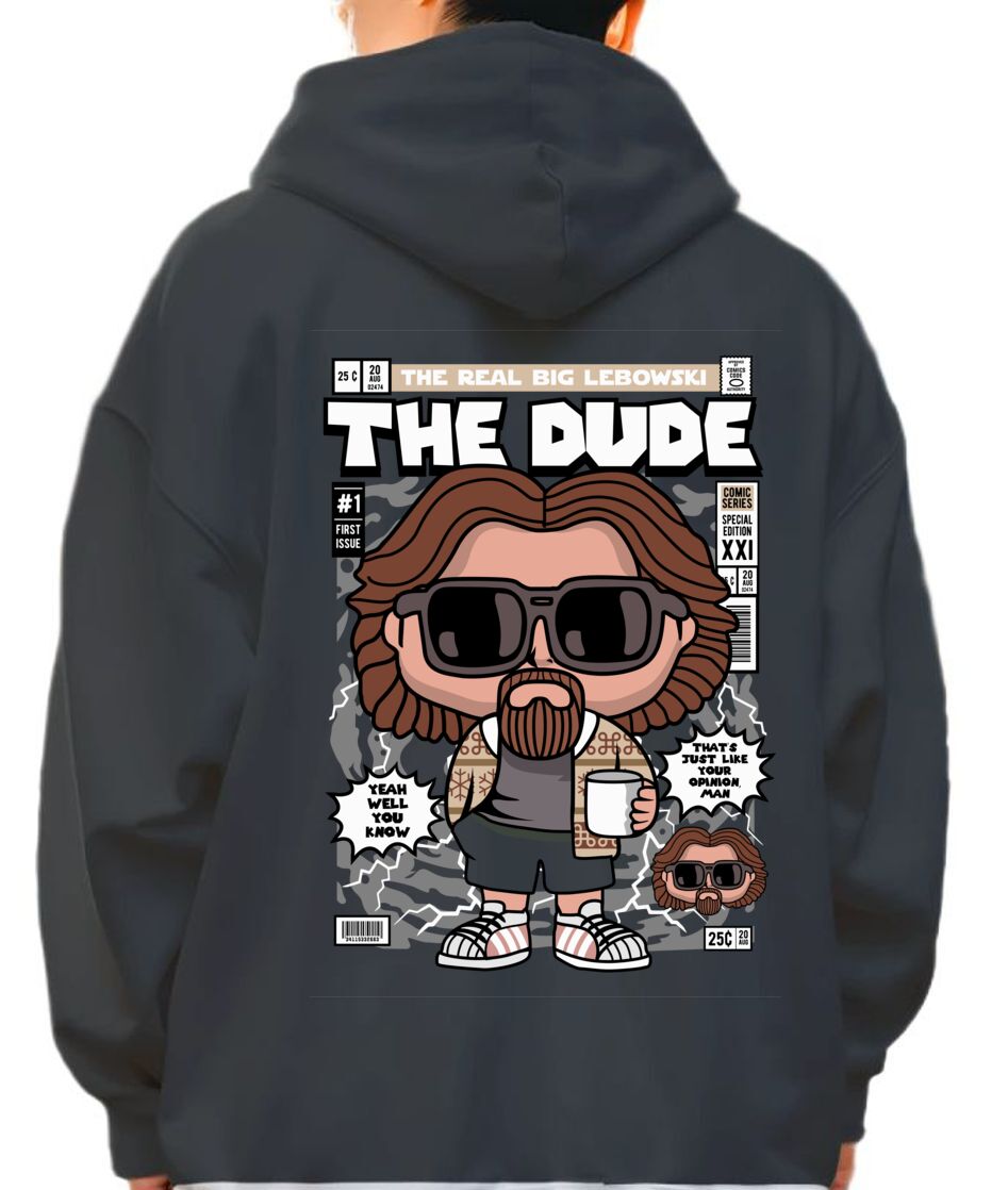 Hoodie The Dude Pop Culture Black