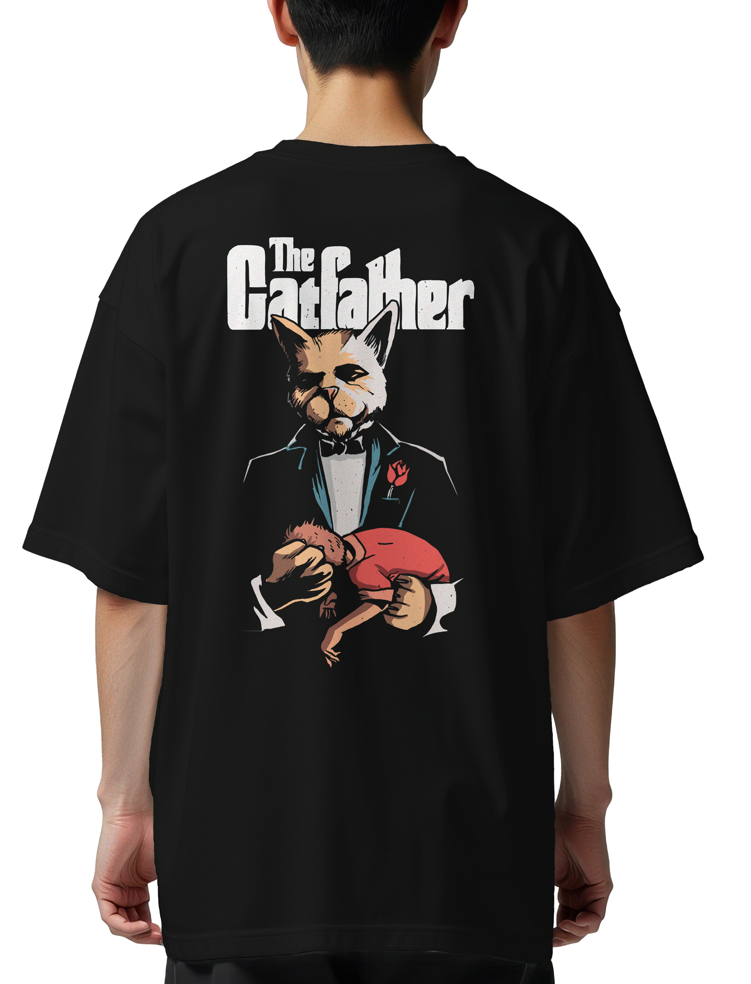 Oversized T-Shirt The Godfather Pop Culture Black