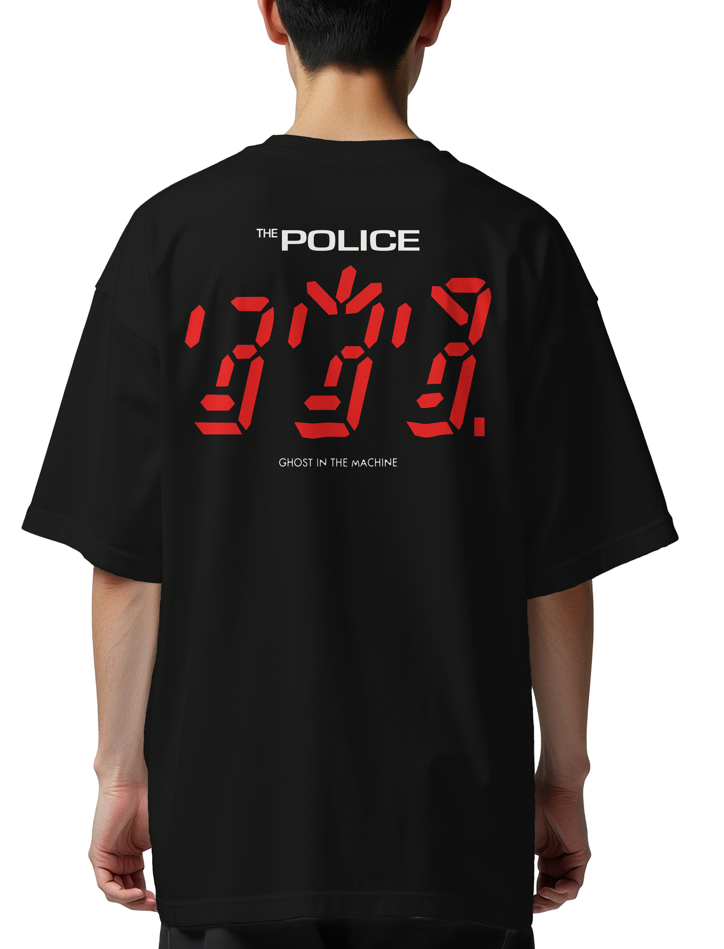 Oversized T-Shirt The Police Ghost In The Machine Rock Avenue Black