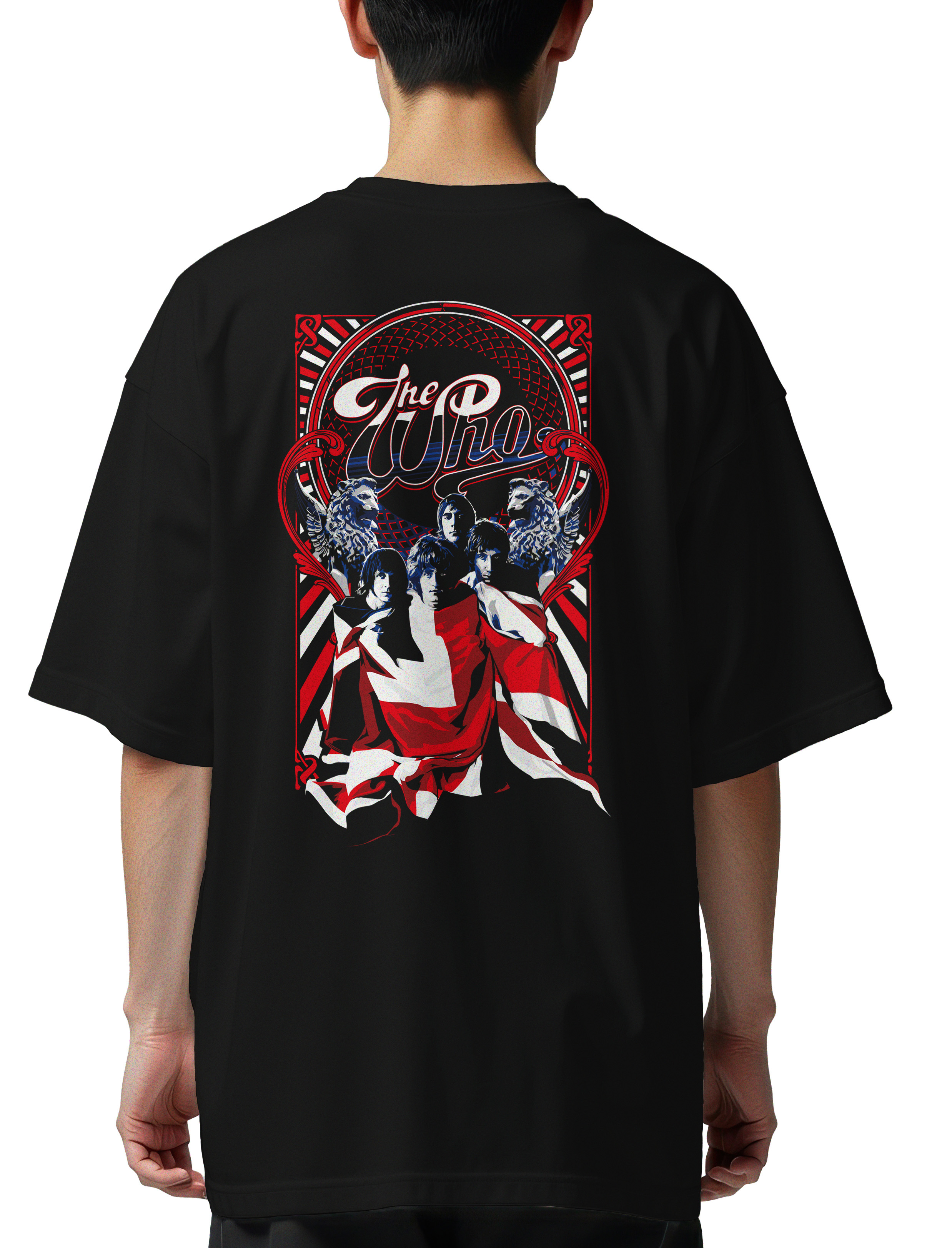 Oversized T-Shirt The Who Rock Avenue Black