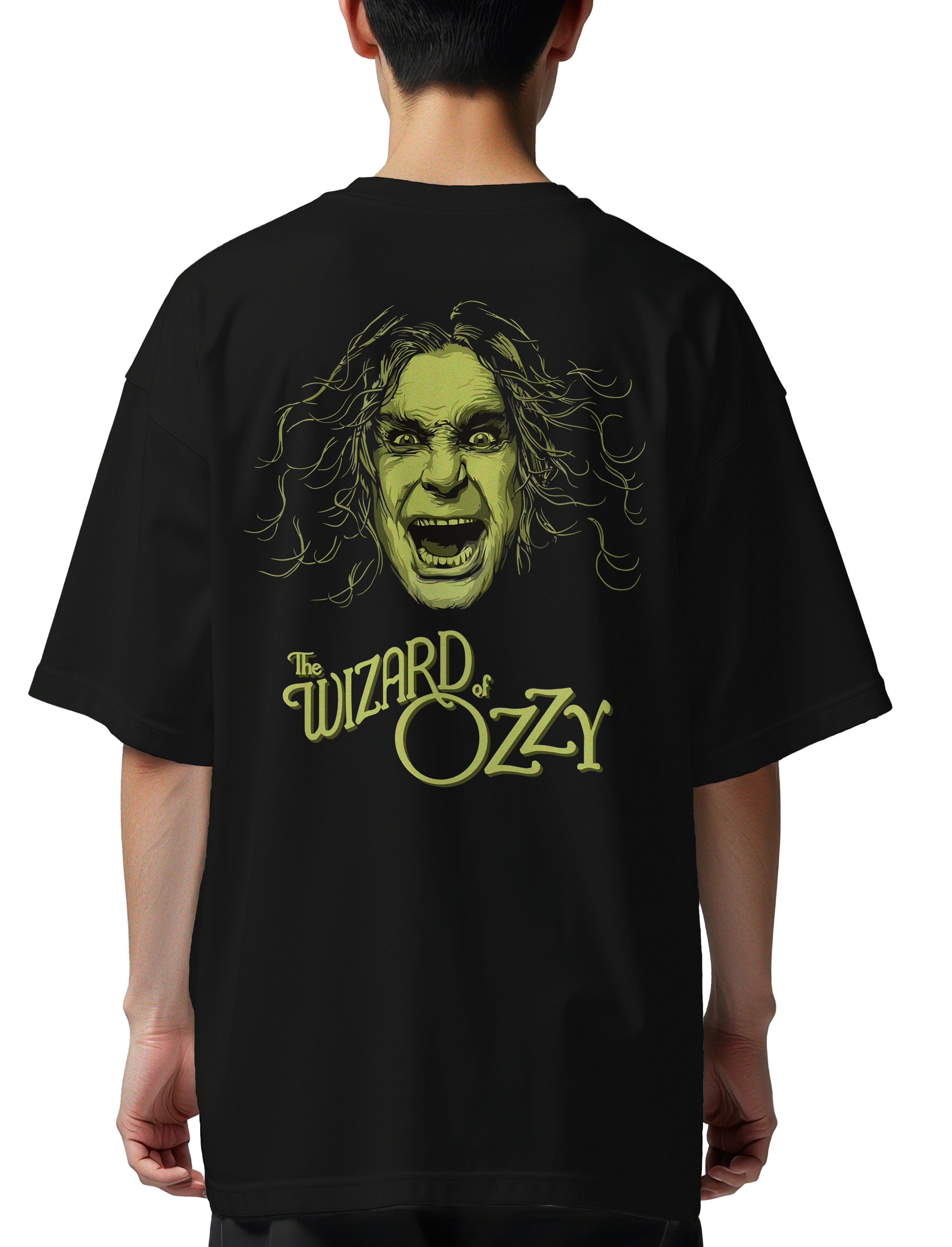 Oversized T-Shirt The Wizard Of Ozzy Rock Avenue Black