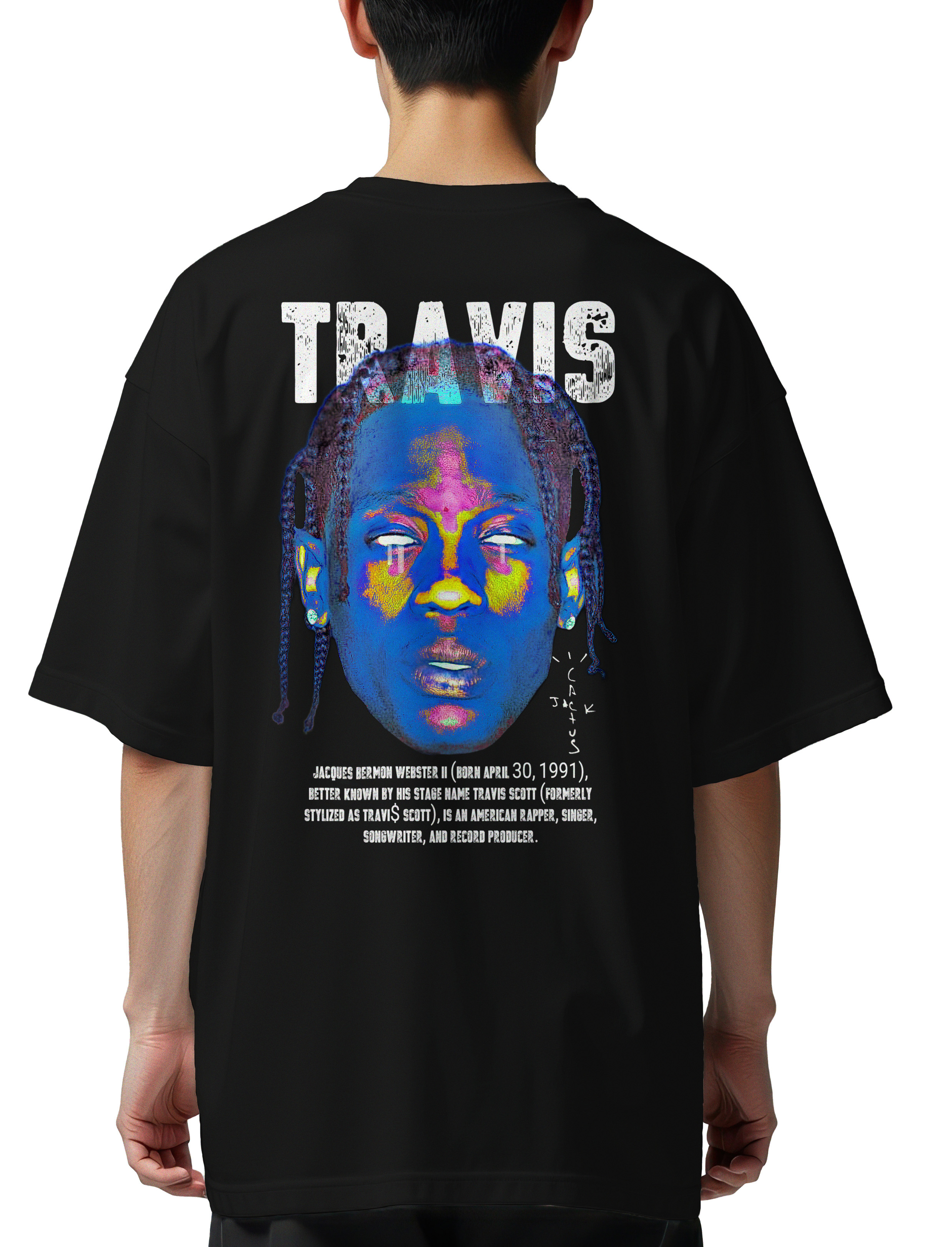 Oversized T-Shirt Travis Pop Culture Black