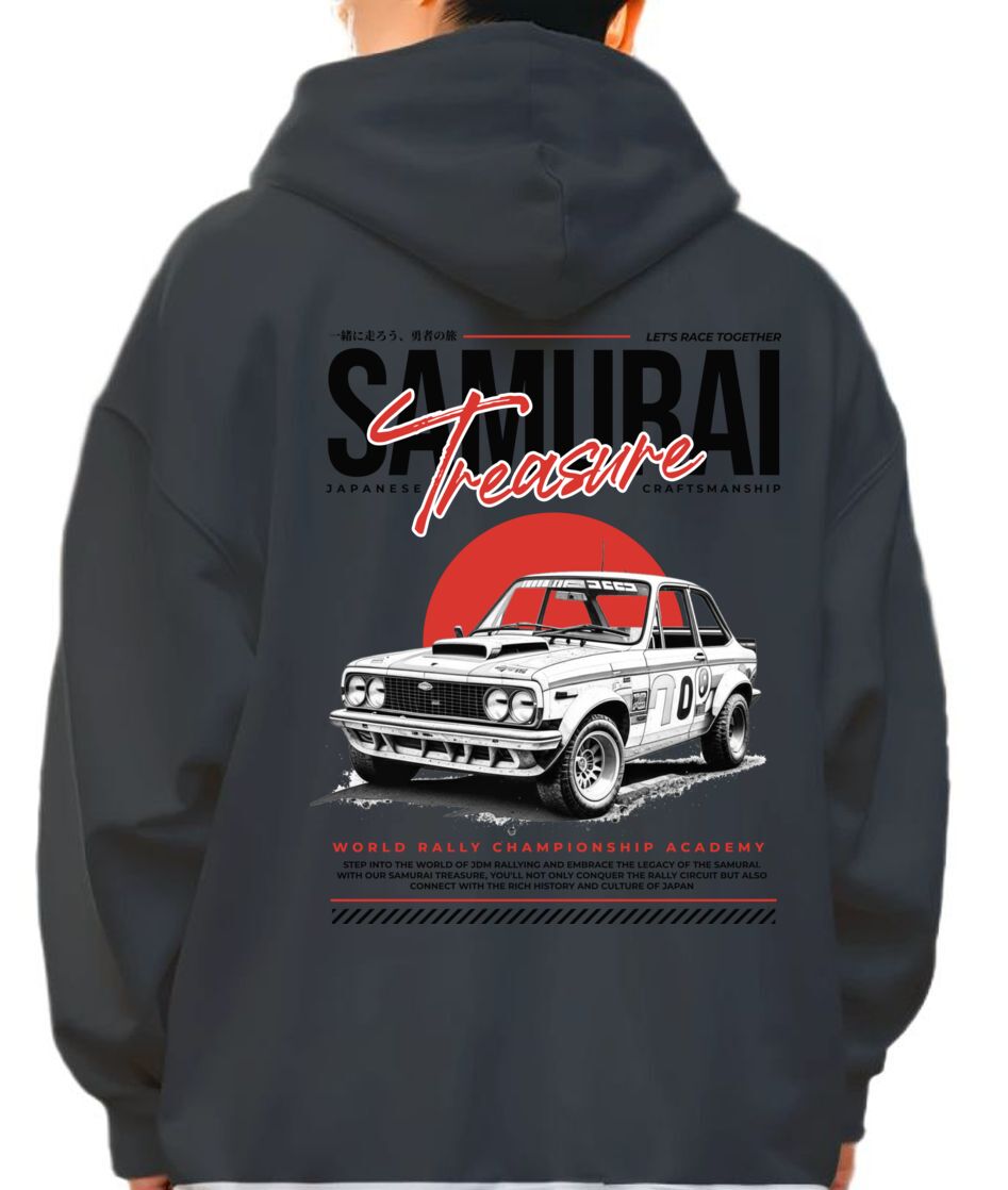 Hoodie Samurai Treasure Pop Culture Black