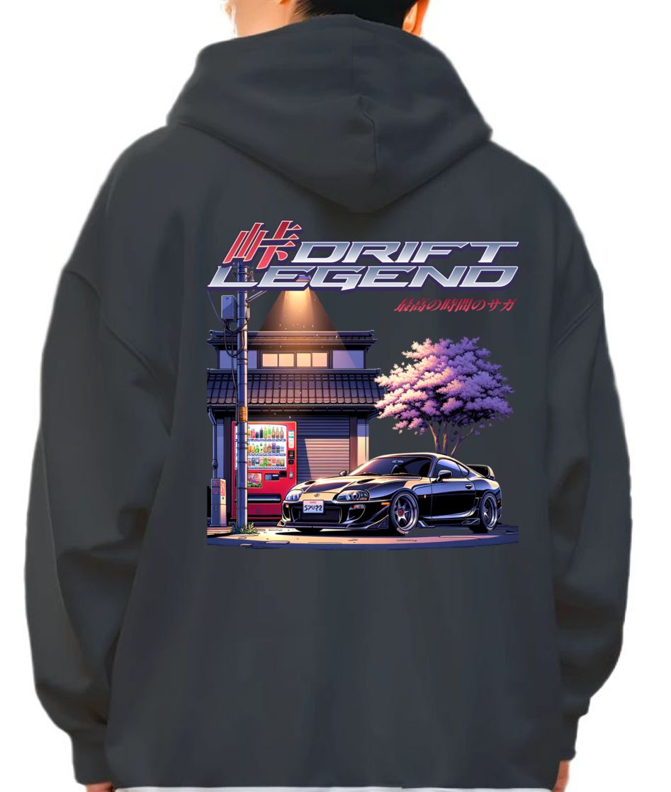 Hoodie Drift Legend Pop Culture Black