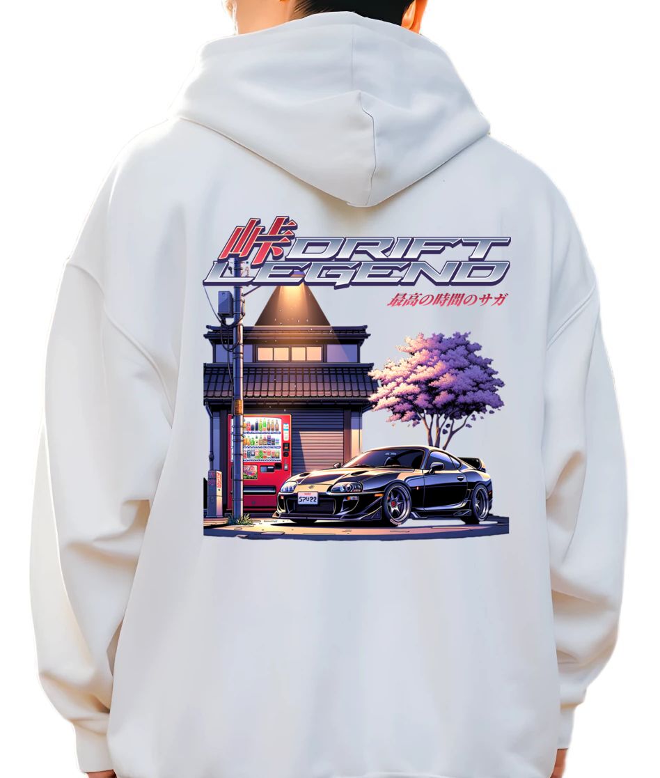 Hoodie Drift Legend Pop Culture White