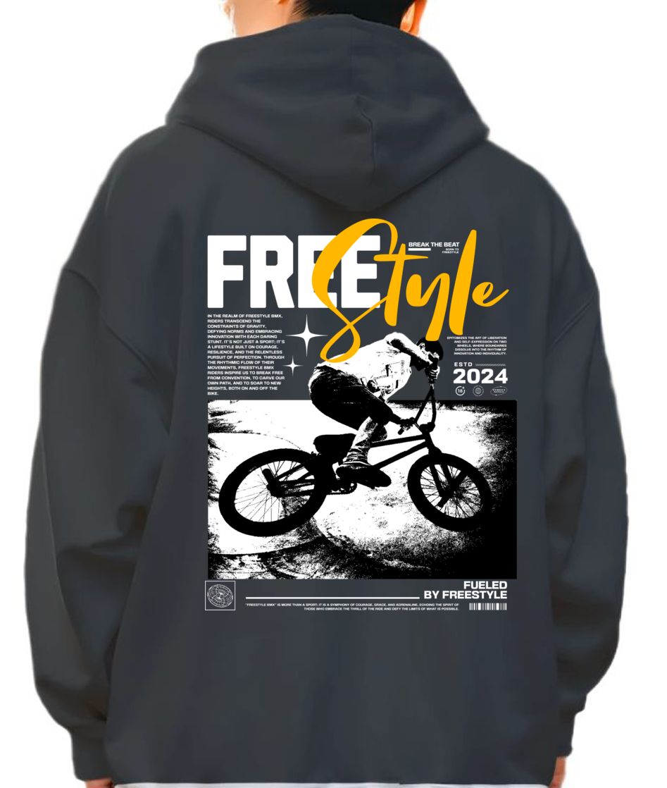 Hoodie Freestyle Pop Culture Black