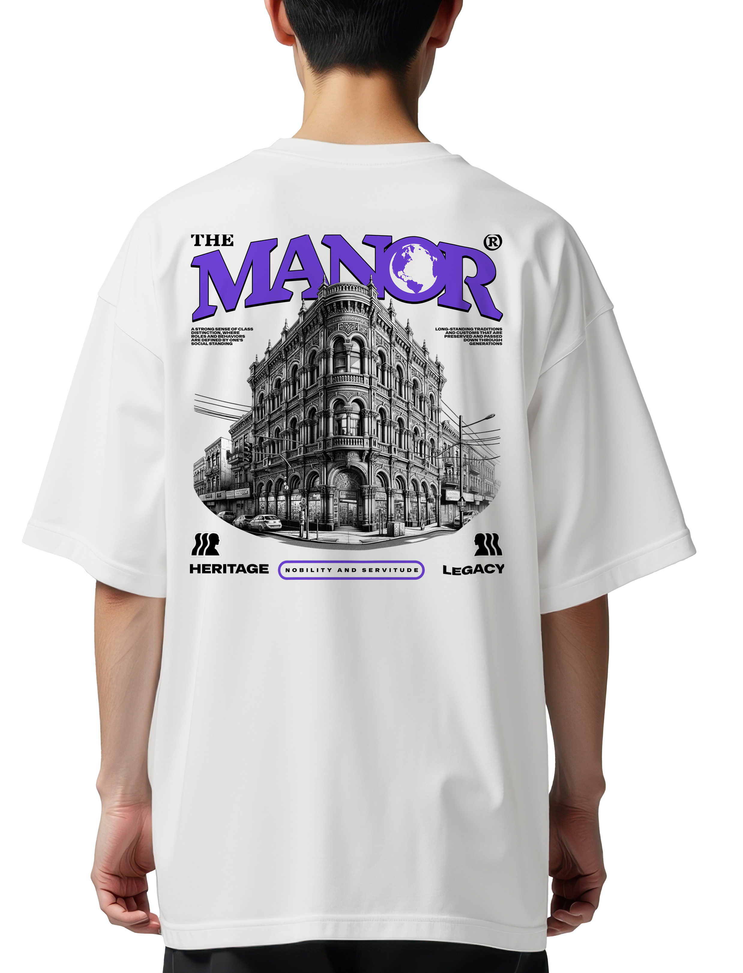Oversized T-Shirt Vintage Graphic Pop Culture White