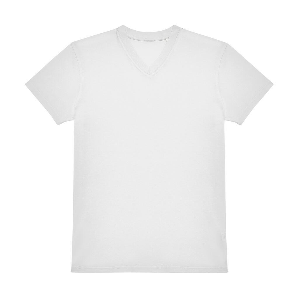 Ανδρικό T-Shirt με V Λαιμόκοψη E150 B & C Black White