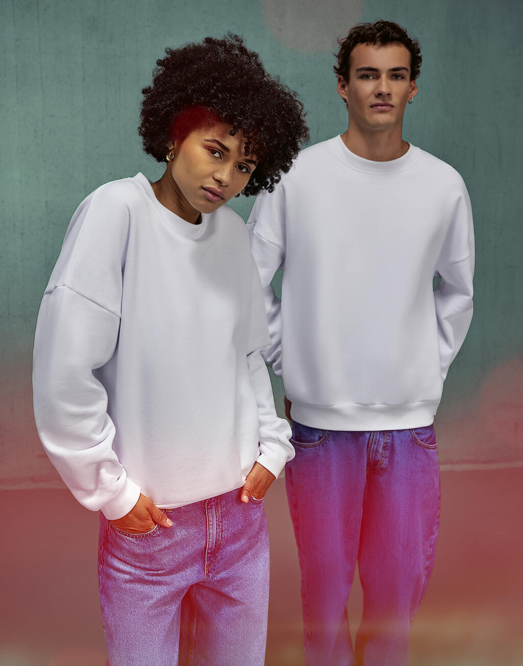 Φούτερ Crewneck 20742125 B C Influence Unisex Sport Grey ανδρικά Simple Wear