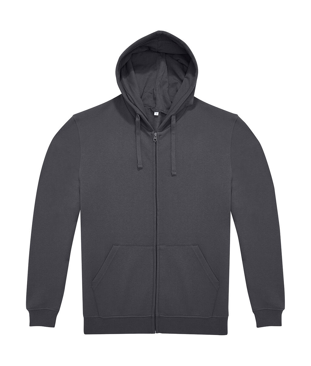 Unisex Φούτερ με Κουκούλα και Φερμουάρ ID.224 B & C Dark Grey
