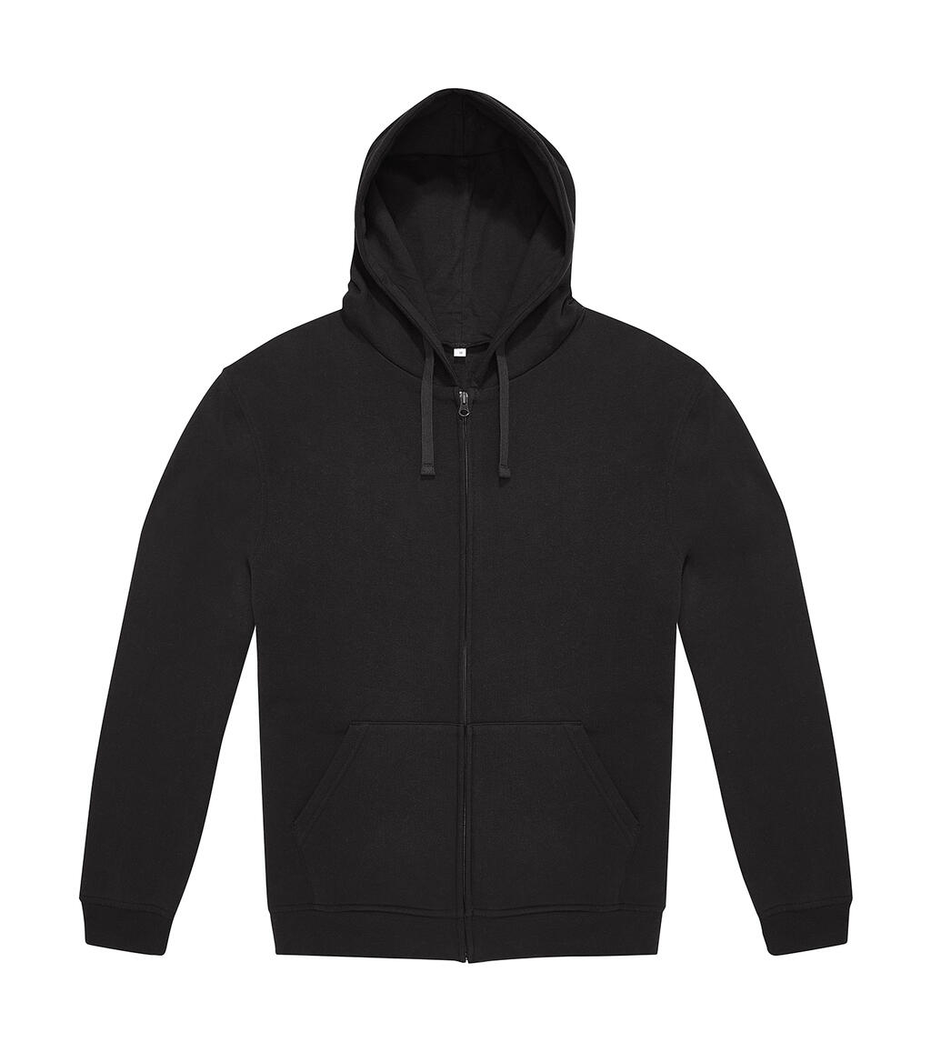 Unisex Hoodie Φούτερ με Φερμουάρ ID.334 B & C Black