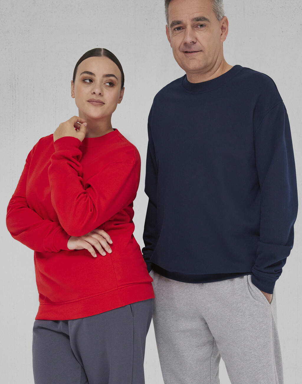 Φούτερ Unisex Crewneck Id 222 B C Burgundy ανδρικά Simple Wear