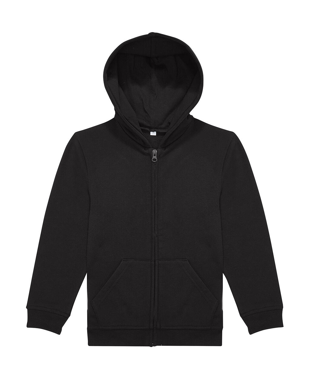 Παιδικό Φούτερ Hoodie με Φερμουάρ ID.334 B & C Black