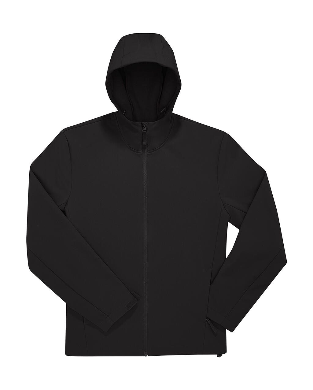 Softshell Μπουφάν με Κουκούλα Reset 3Lr 46042101 B & C Black