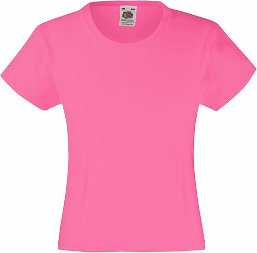 Κοριτσίστικο Value Weight T-Shirt Fruit of the Loom 61-005-0 Fuchsia