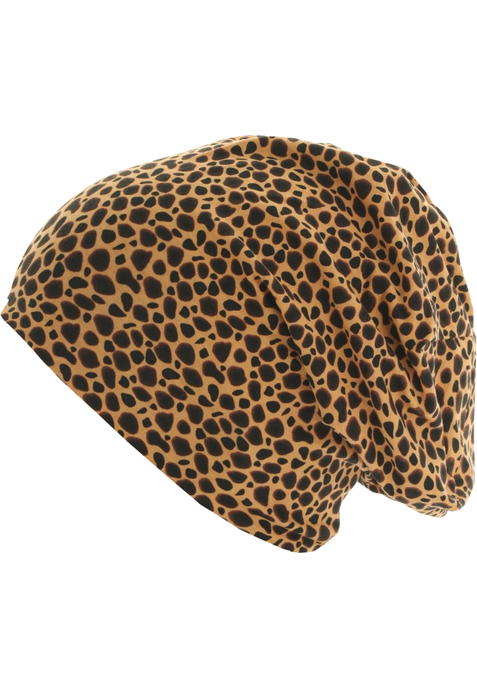 Σκούφος Printed Jersey Beanie 10479-00929 Mstrds Cheetha Black αξεσουάρ Σκούφοι Simple Wear