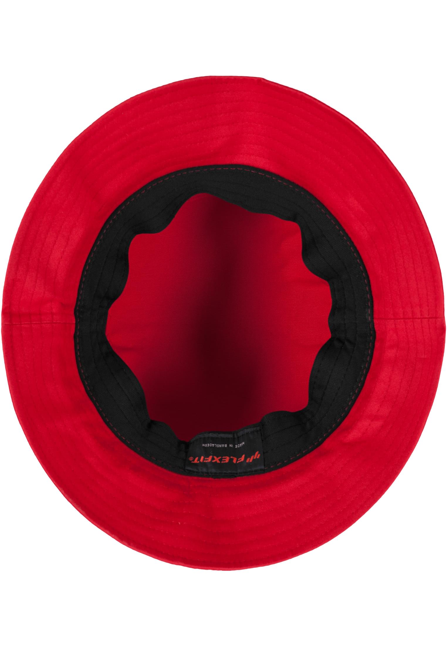Bucket Hat 5003-00199 Flexfit Cotton Twill Red αξεσουάρ Καπέλα Simple Wear