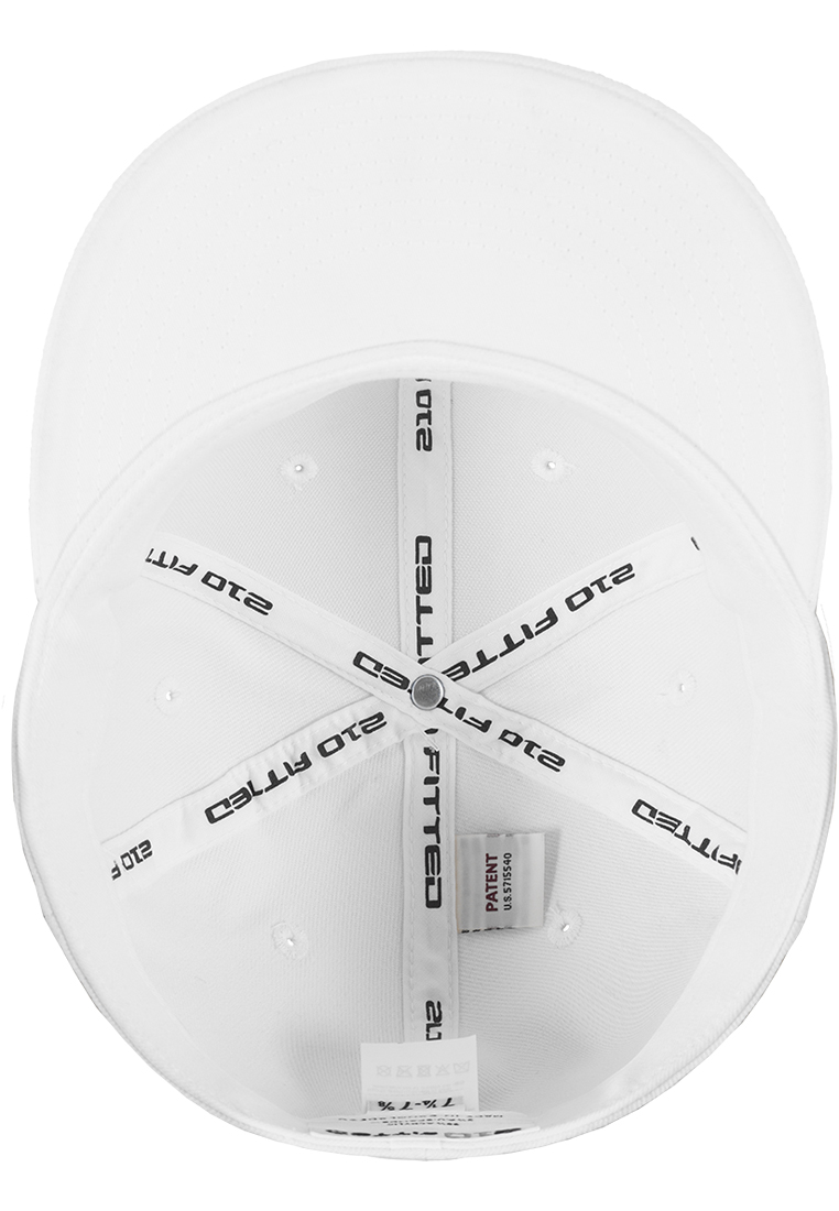 Καπέλο Jockey 6210-00220 Flexfit Premium 210 Fitted White αξεσουάρ Καπέλα Simple Wear