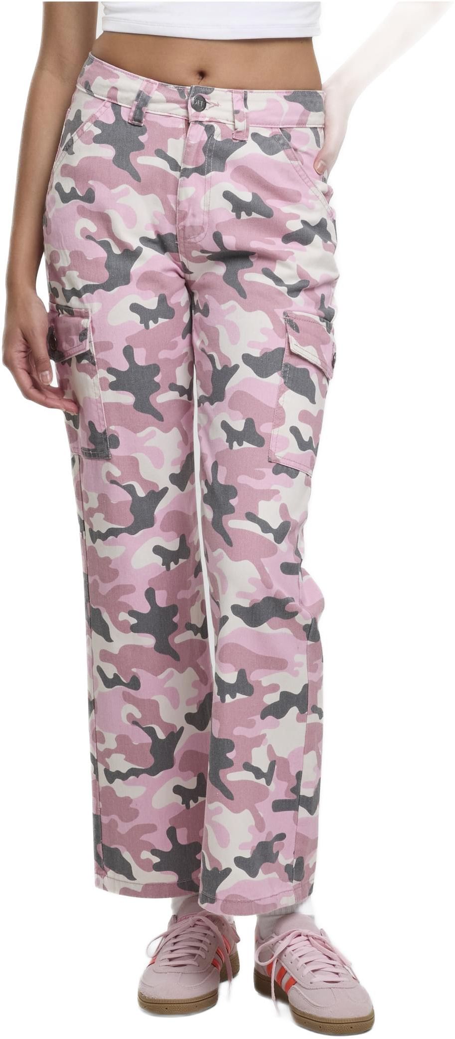 Παντελόνι Jeans Straight Fit DFLJS197-00935 DEF Ροζ Camo