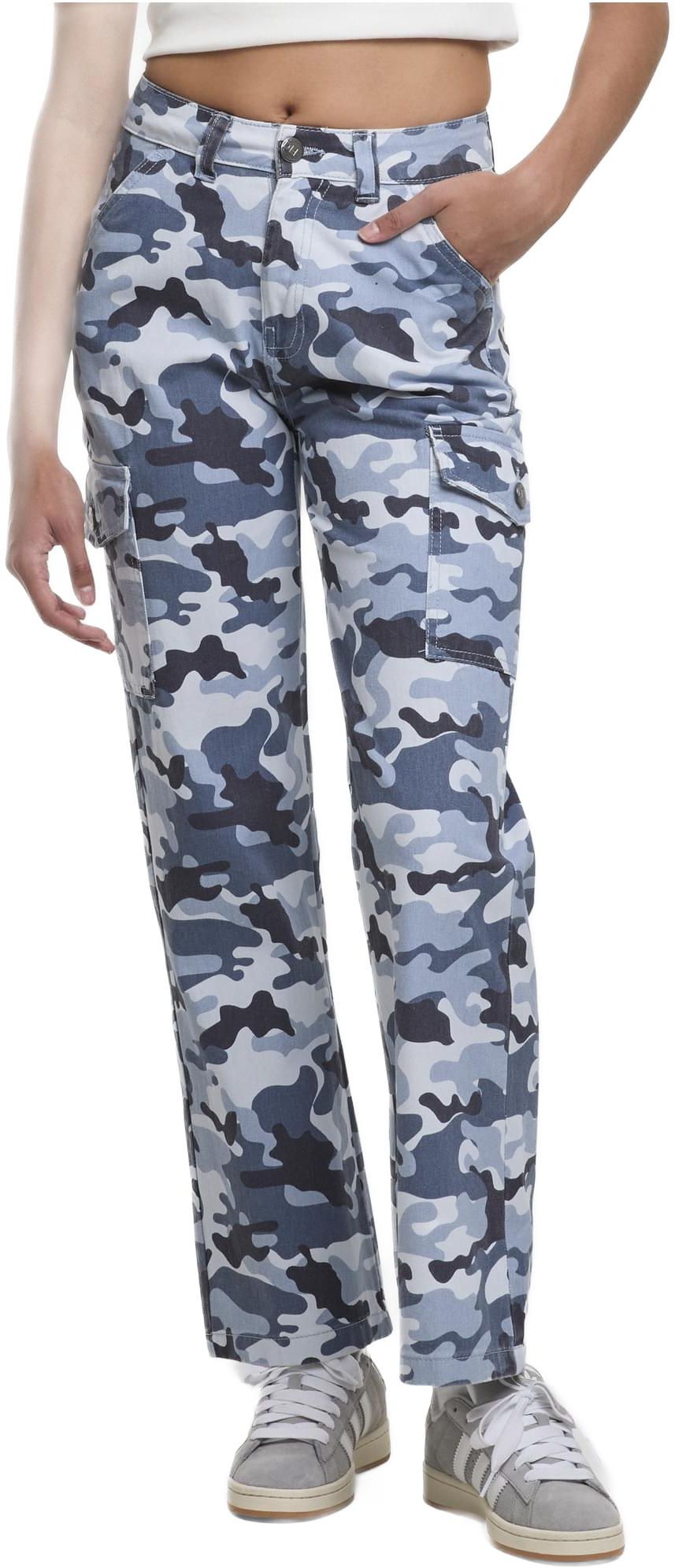 Παντελόνι Jeans Straight Fit DFLJS197-01697 DEF blue camo