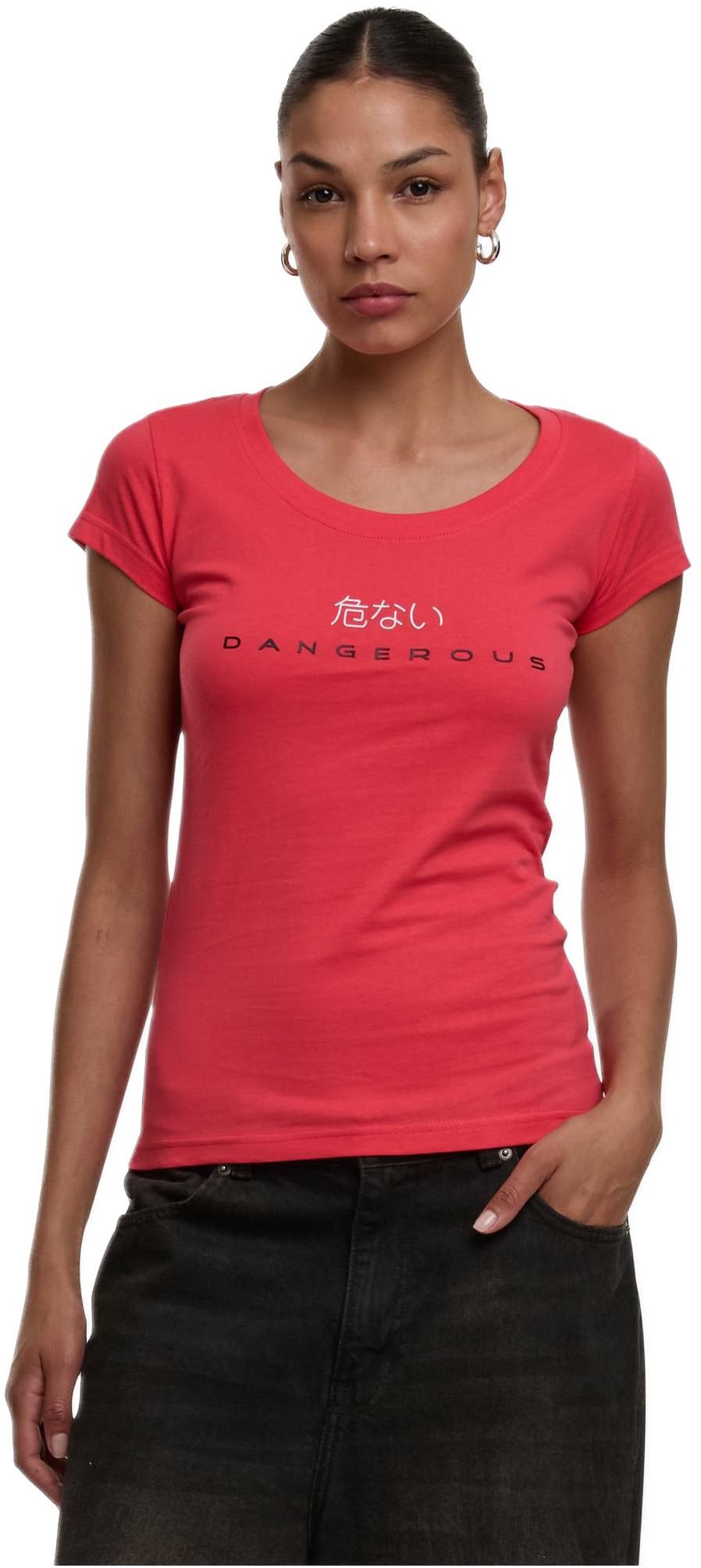 T-Shirt DLTS135-04041 Dangerous DNGRS Loud Pink/White