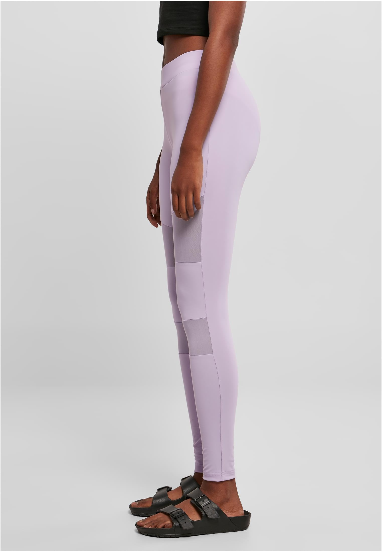 Γυναικείο Κολάν Tech Mesh TB1174 Urban Classics Black Lilac