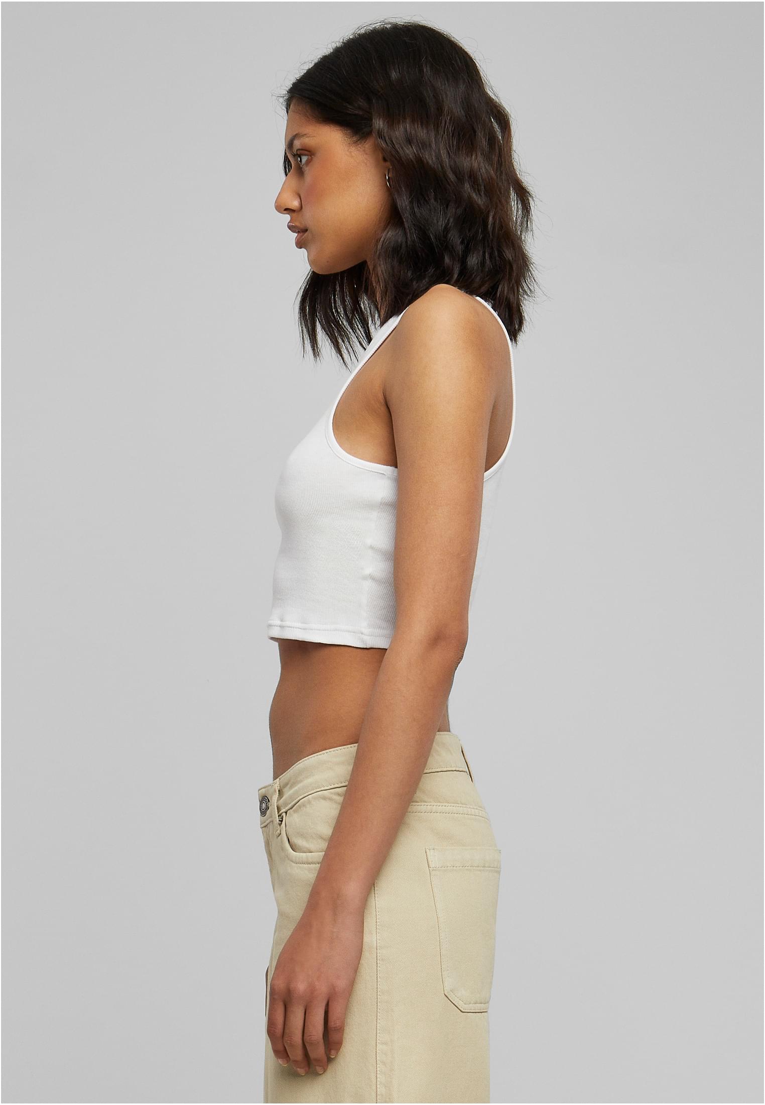 Γυναικείο Cropped Rib Top TB1498-00220 Urban Classics White