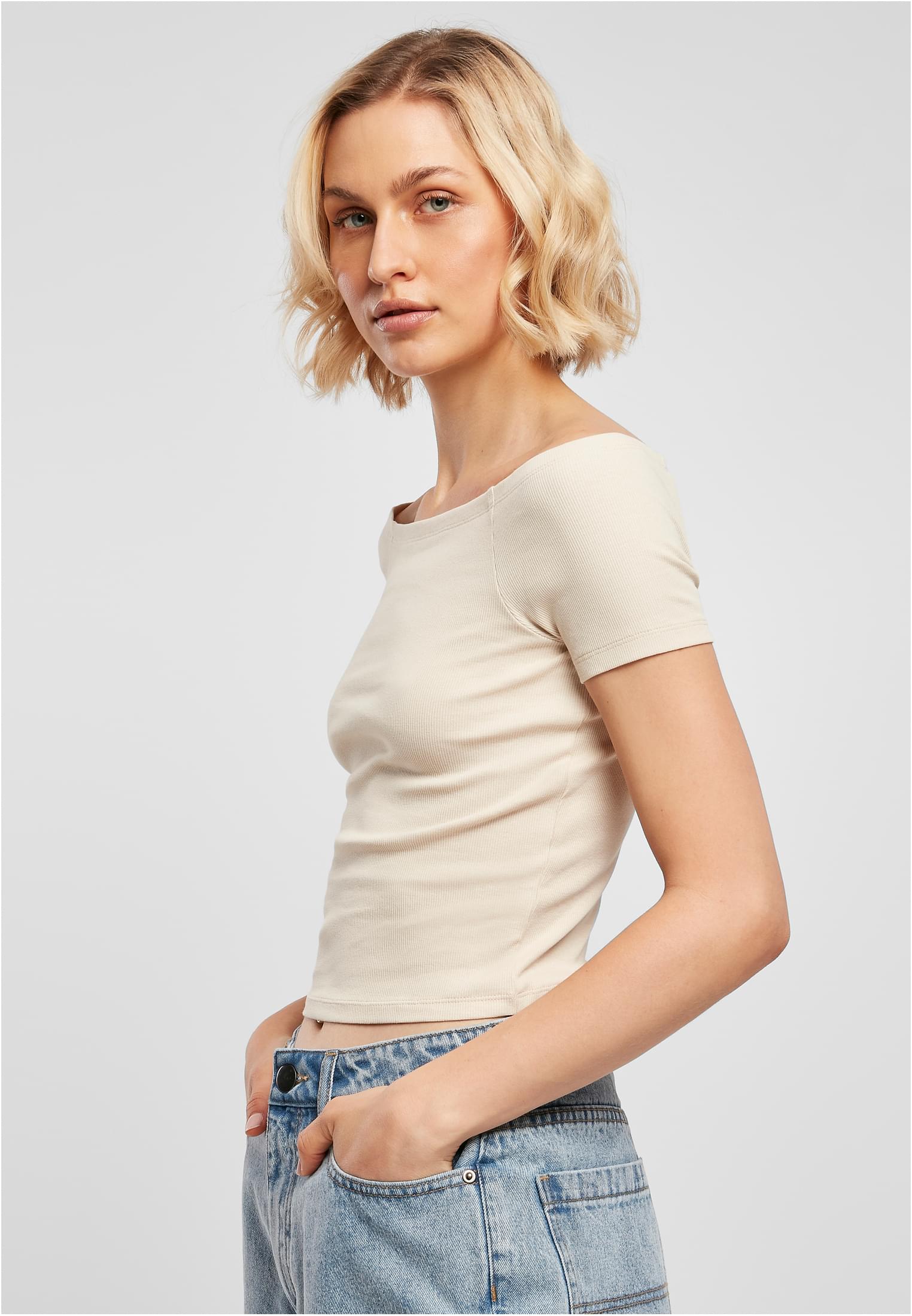 Γυναικεία Μπλούζα Off Shoulder Rib TB1500 Urban Classics softseagrass