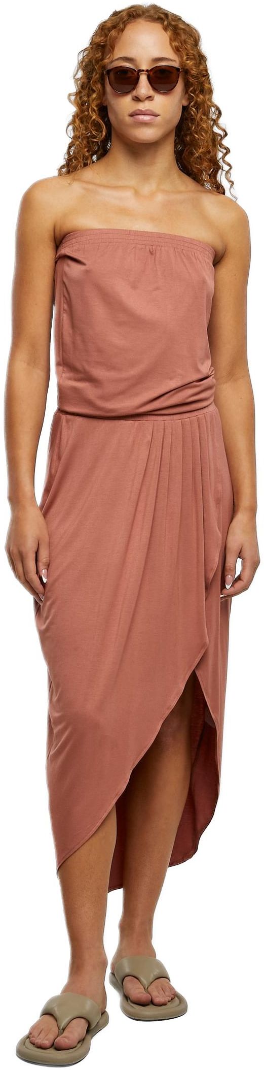 Γυναικείο Φόρεμα Bandeau TB1508 Urban Classics Terracotta
