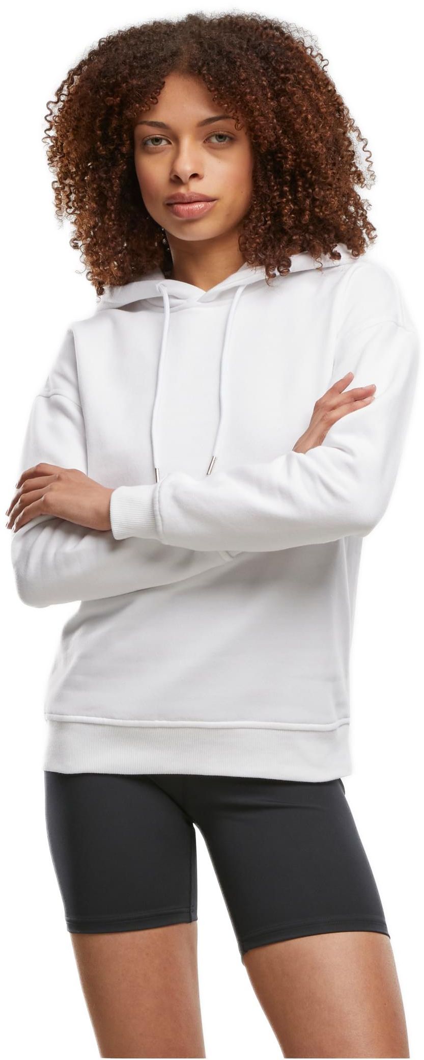 Γυναικείο Φούτερ με Κουκούλα TB1524-00220 Urban Classics White