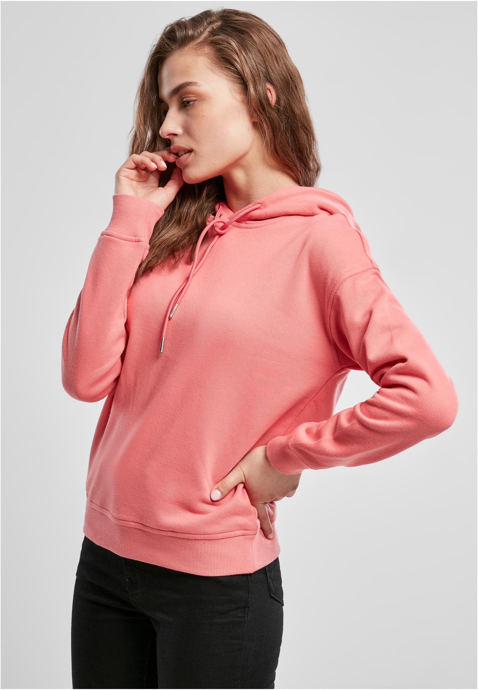 Γυναικείο Φούτερ με Κουκούλα TB1524-01136 Urban Classics Pale Pink