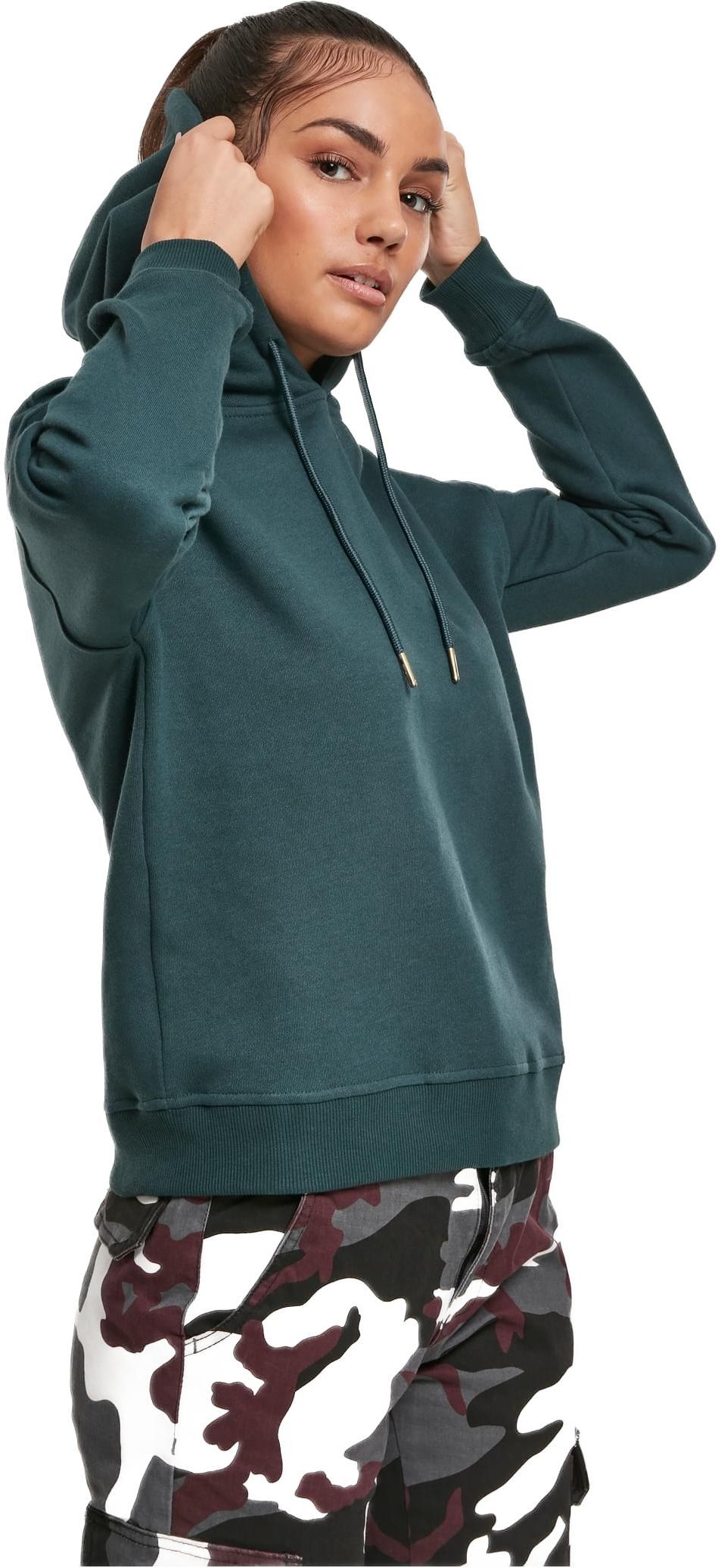 Γυναικείο Φούτερ με Κουκούλα TB1524 Urban Classics Bottlegreen