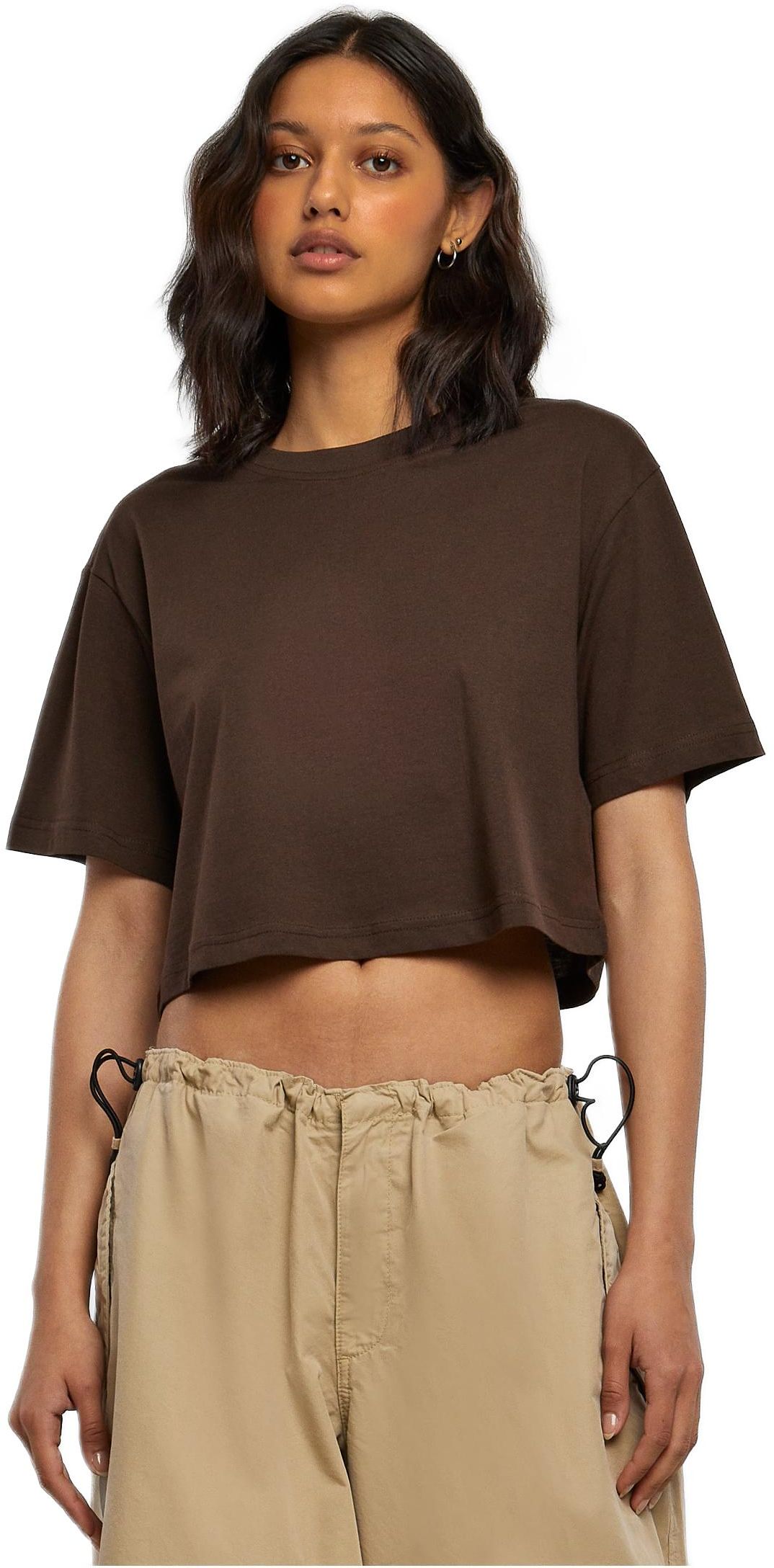 Γυναικείο T-shirt TB1555-00075 Urban Classics Short Oversized Brown