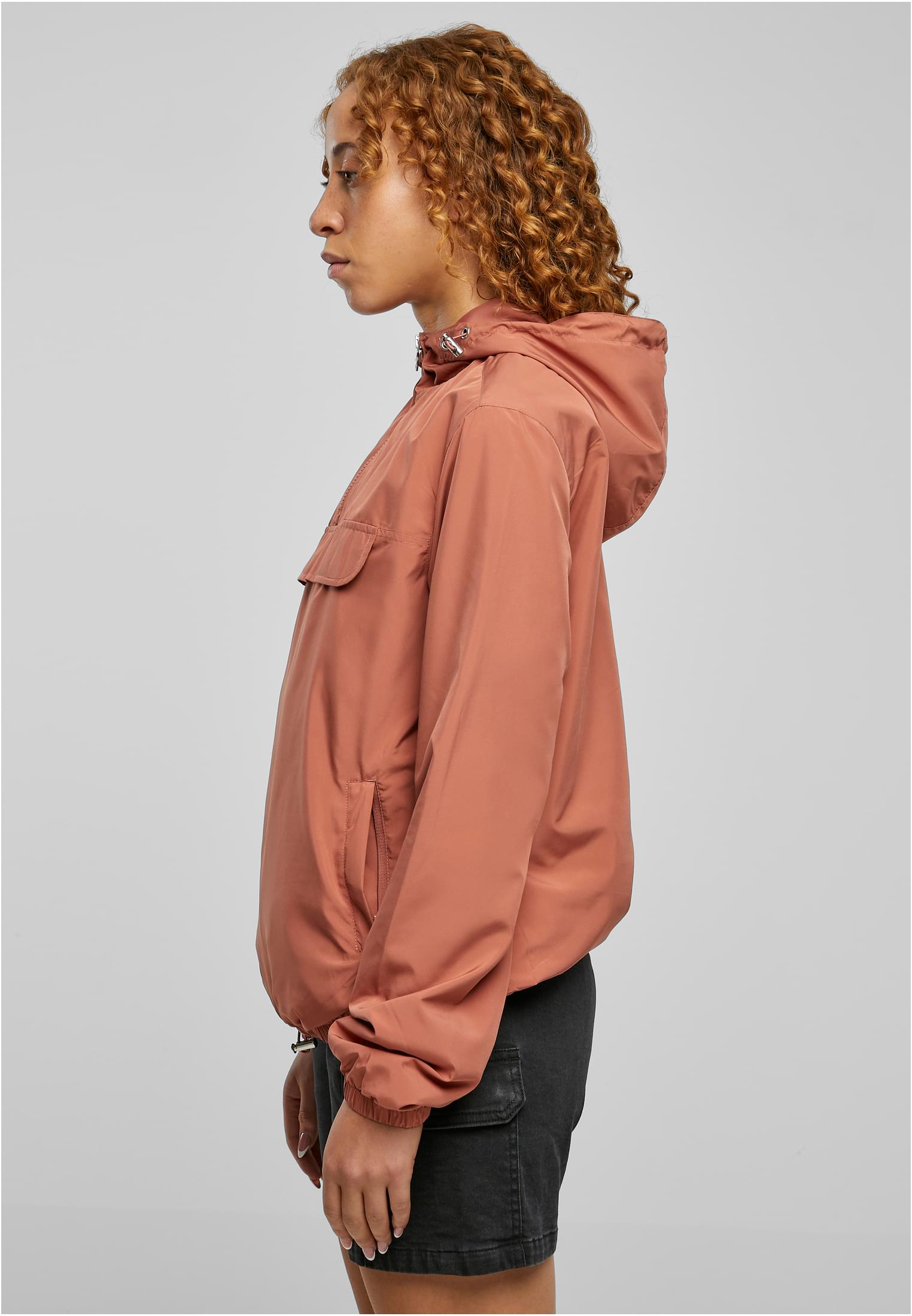 Ladies Basic Pull Over Jacket Urban Classics TB2013-04420 terracotta
