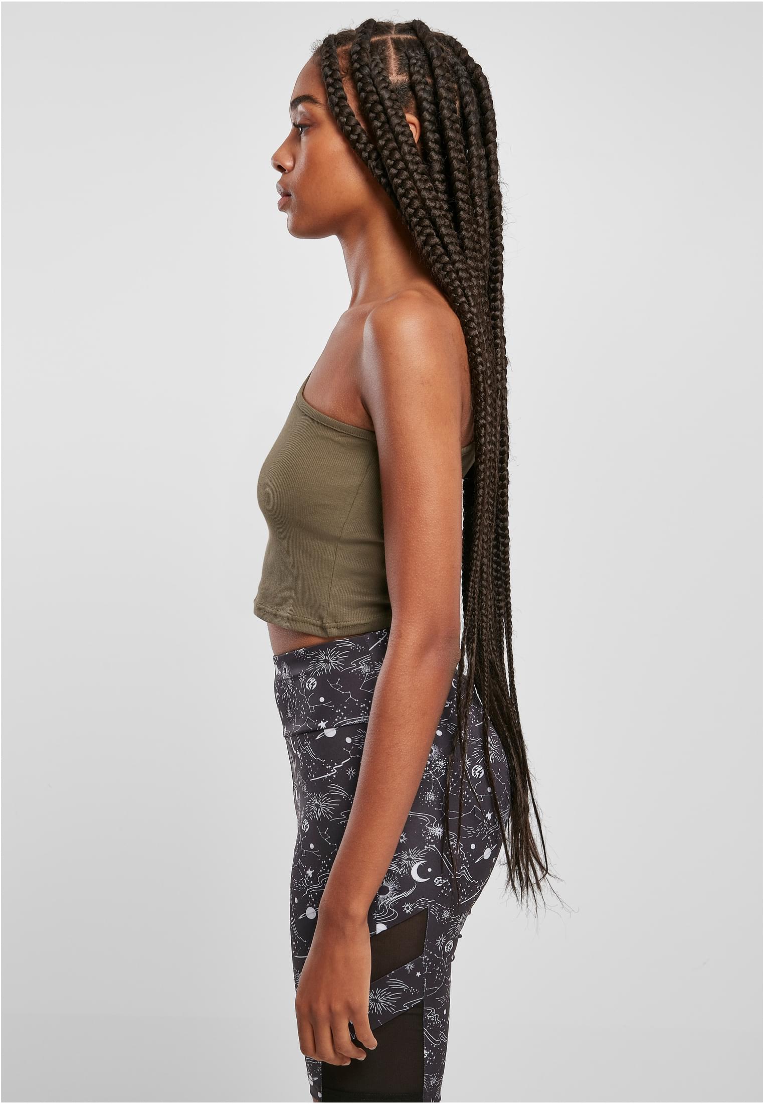 Γυναικείο Cropped Ασύμμετρο Τοπ TB2609-00472 Urban Classics Khaki