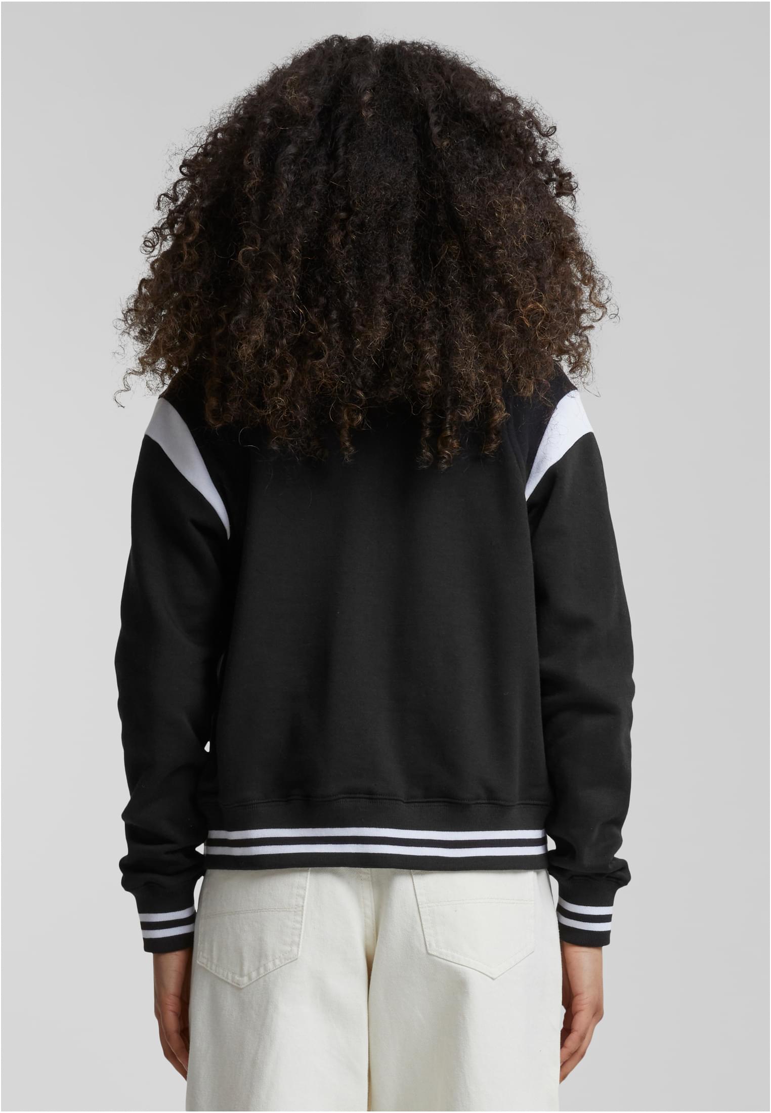 Γυναικείο Φούτερ Μπουφάν Sweat Jacket TB2618-00050 Urban Classics blk/wht