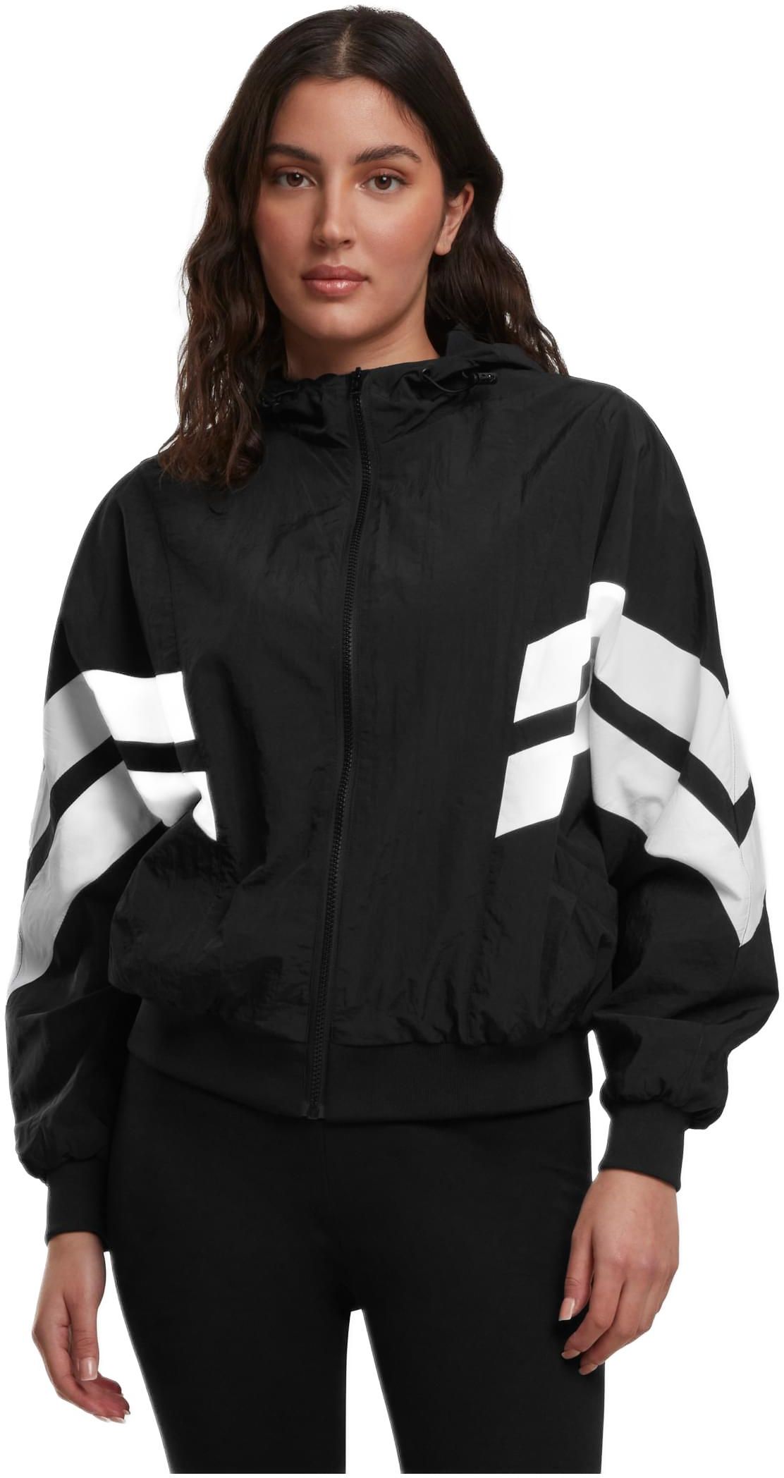 Γυναικείο Μπουφάν Batwing TB2664 Urban Classics Black blk/wht