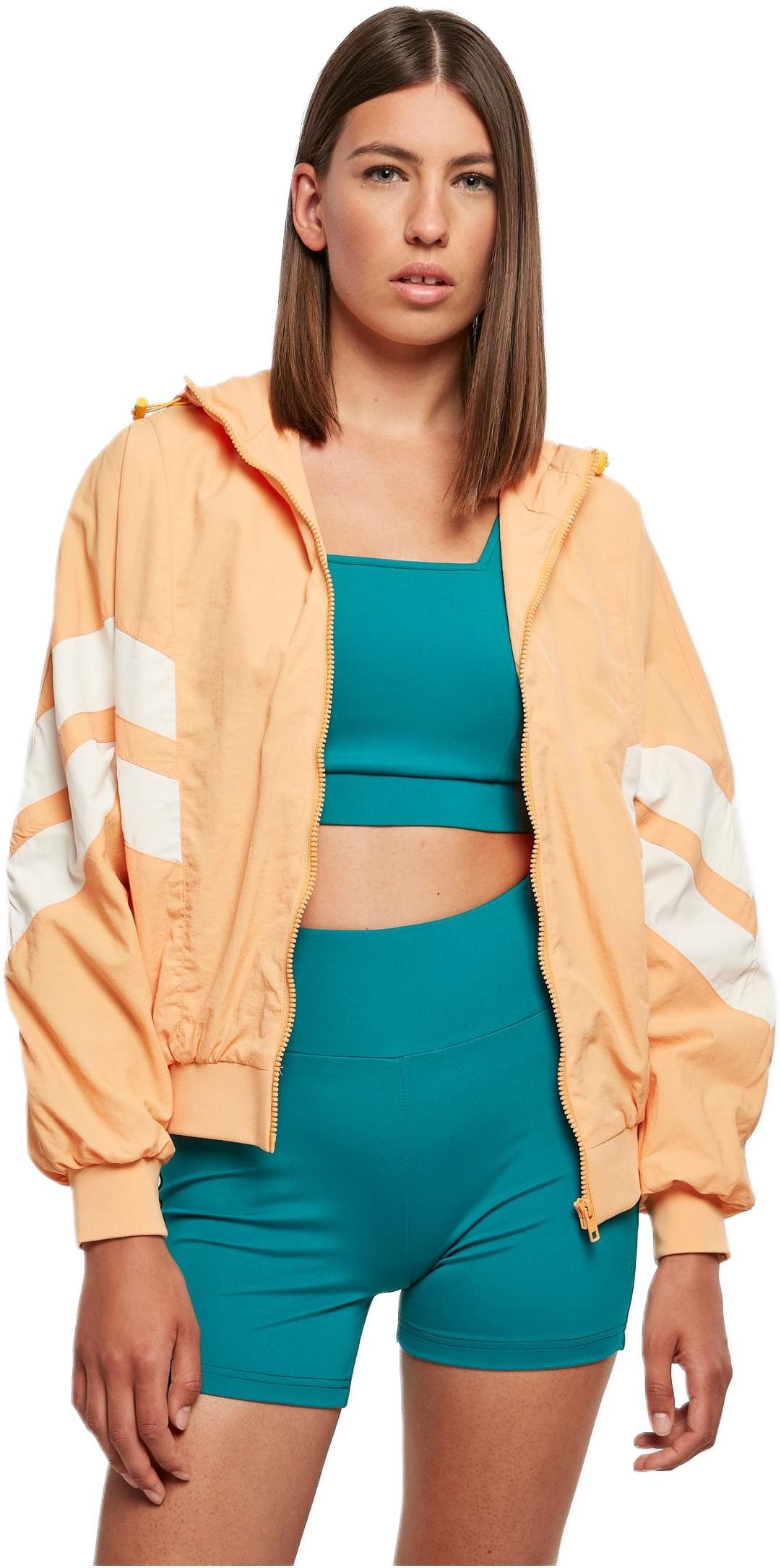 Γυναικείο Μπουφάν Crinkle Batwing TB2664 Urban Classics Col.Paleorange/Whitesand