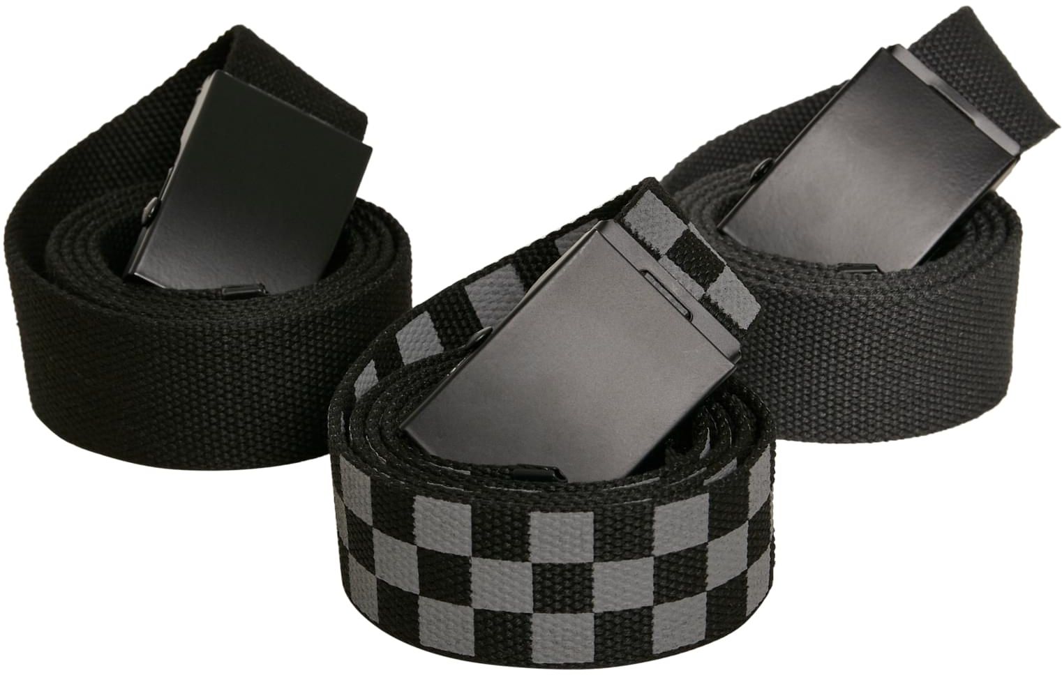 Belts Trio Urban Classics TB2774-02489 gry blk/blk+blk/blk+cha/blk